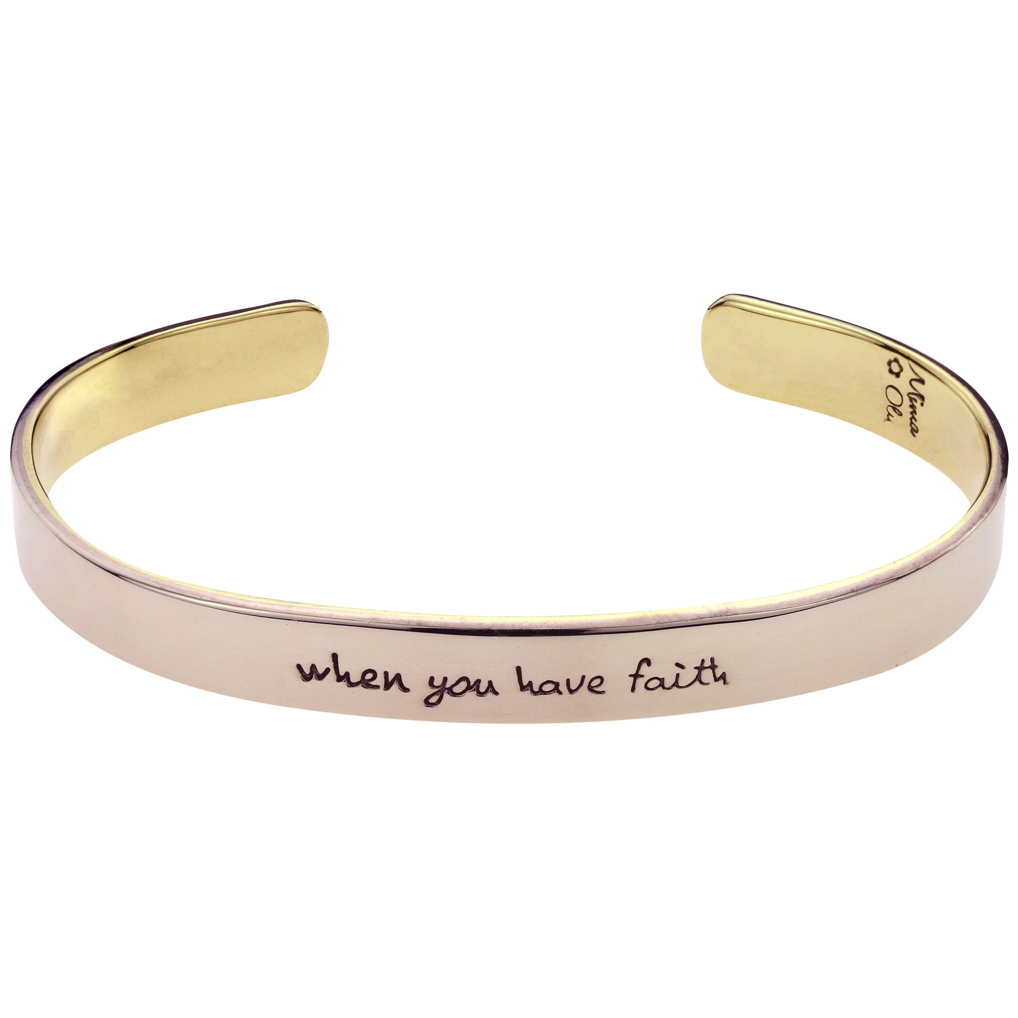 When You Have Faith Cuff Bracelet - Image 3