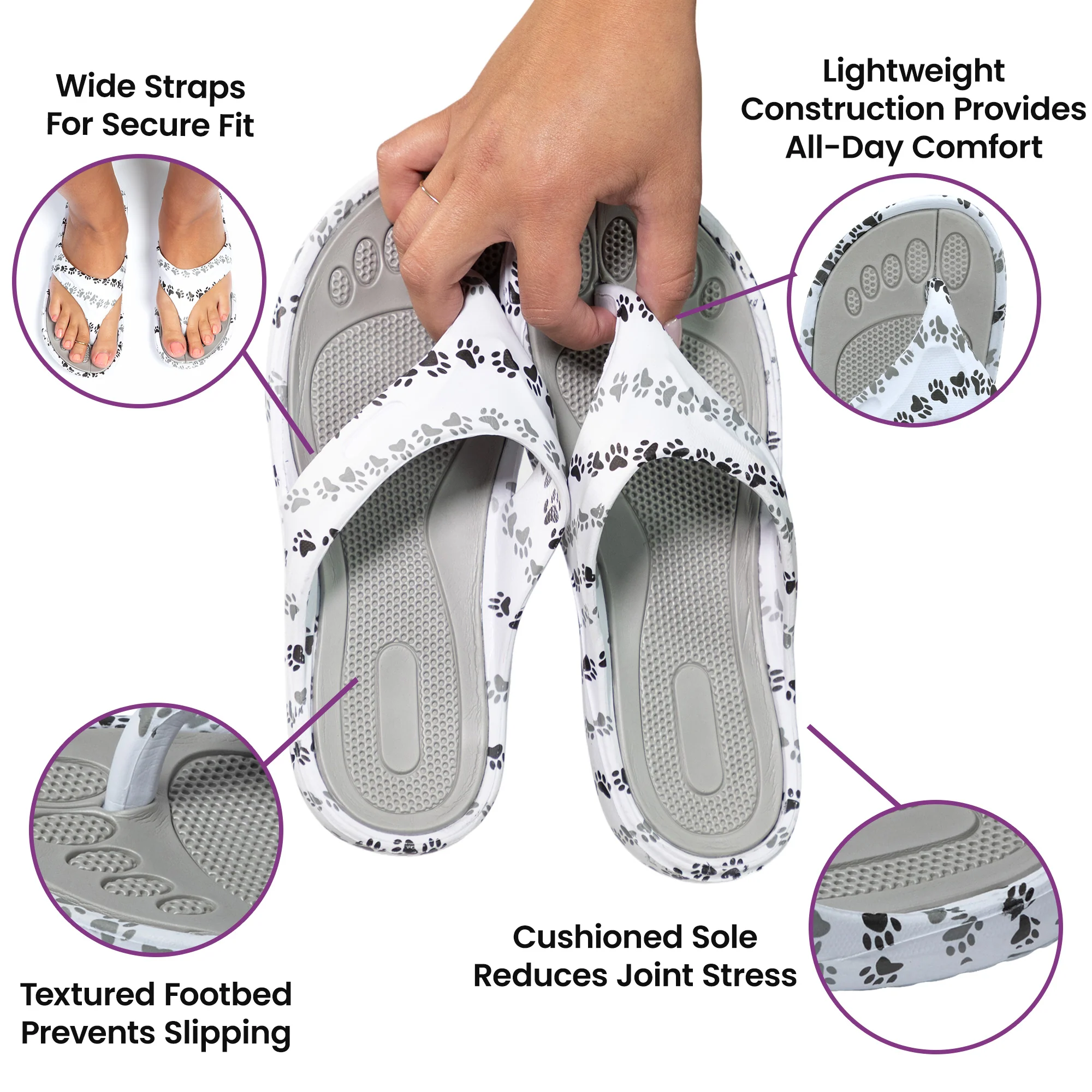 Walking Paws Flip Flops - Image 32