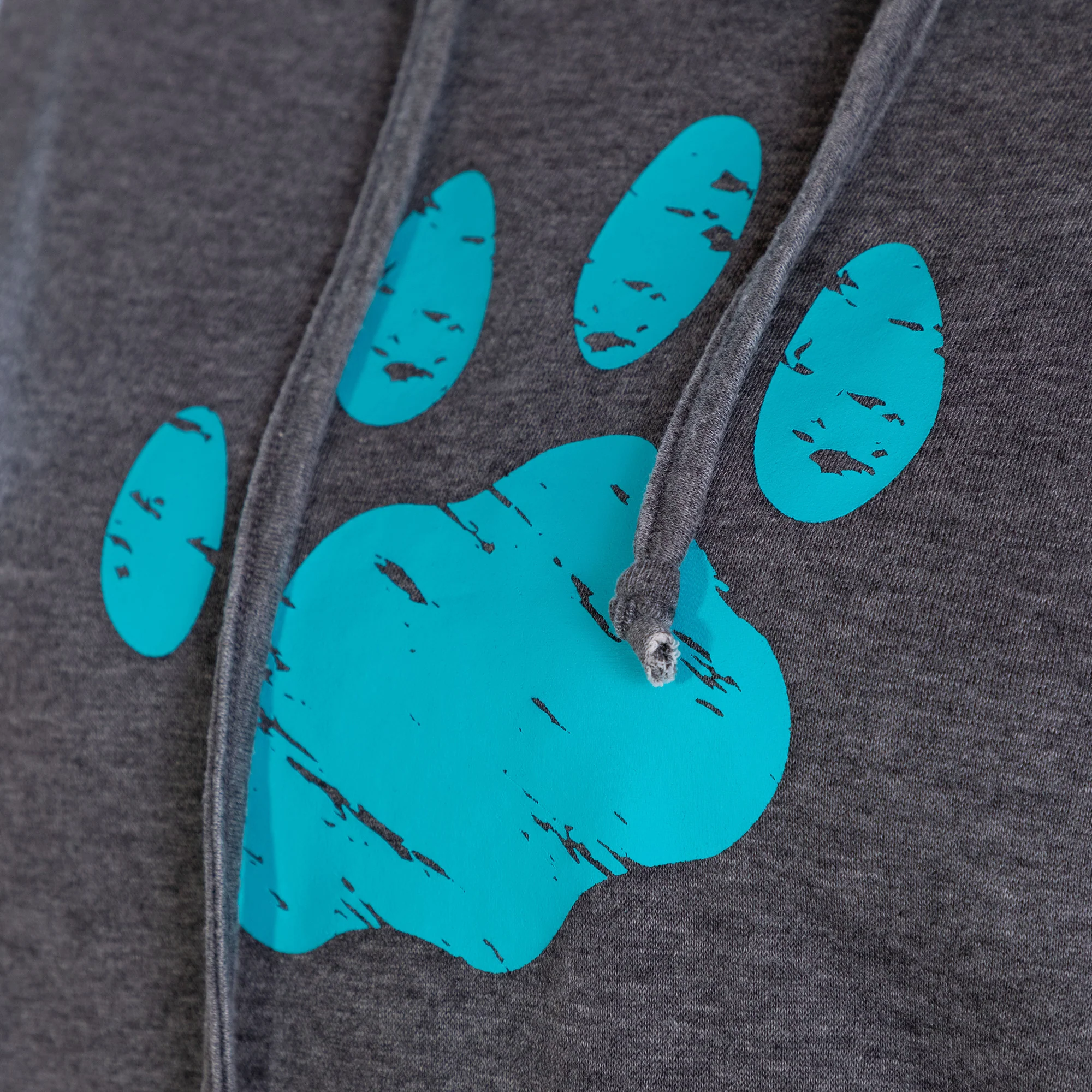 Purple Paw Stripe Burnout Pullover Hoodie - Image 13