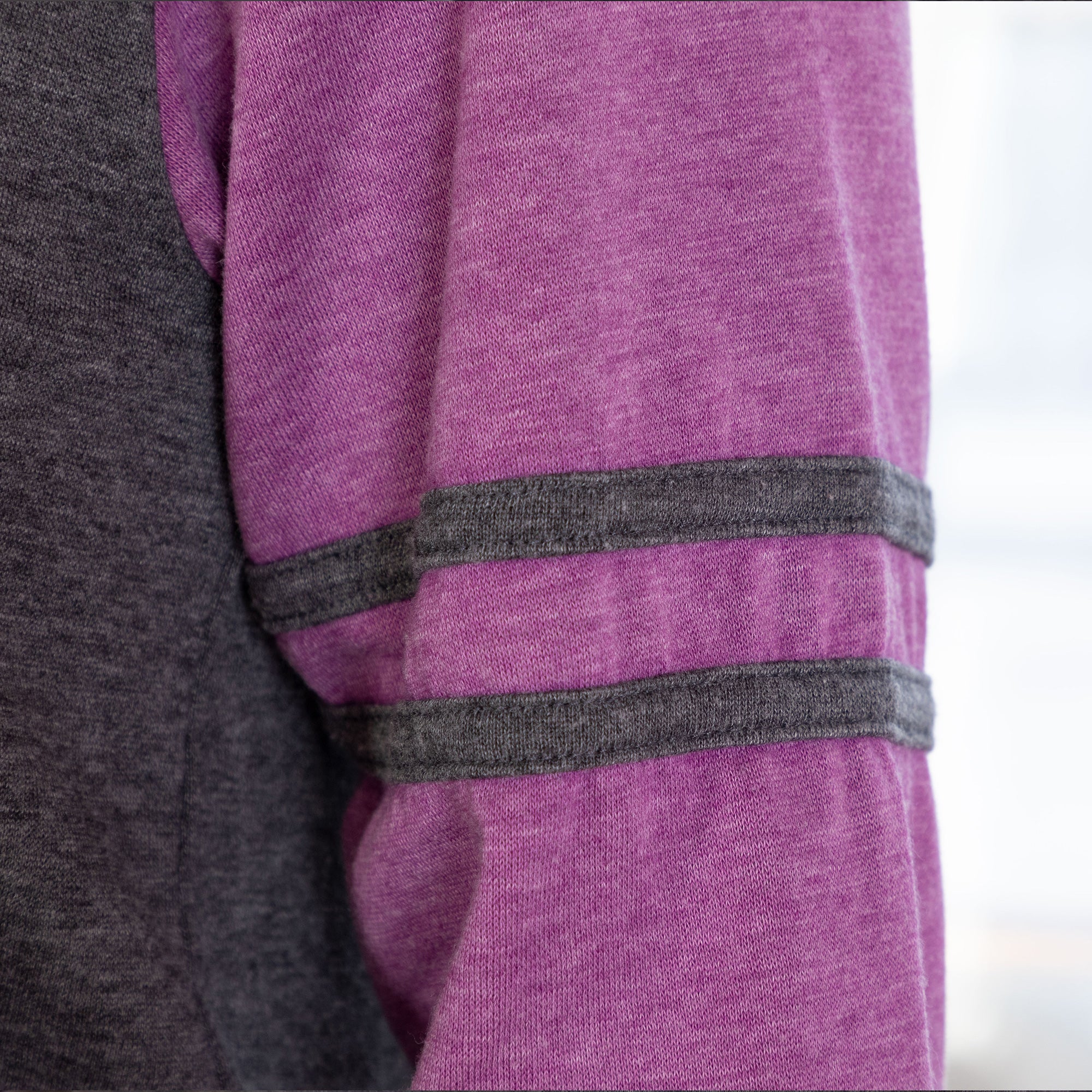 Purple Paw Stripe Burnout Pullover Hoodie - Image 19