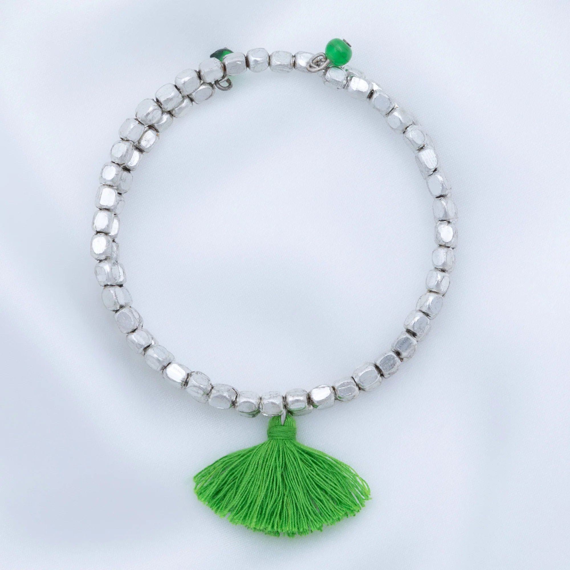 Taj Tassel Metal Bead Bracelet - Image 9