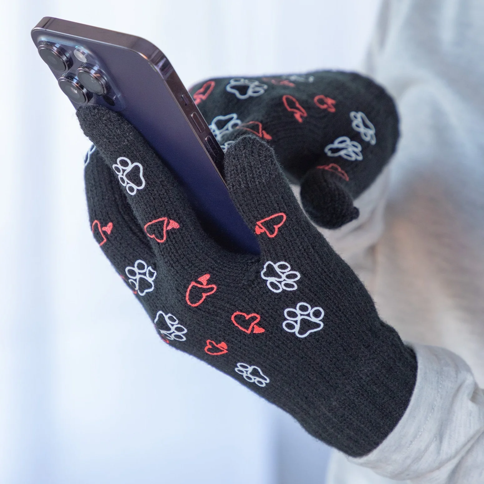 Paw Print Touch Screen Gloves - Image 14