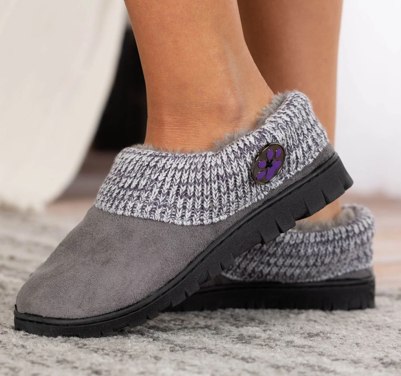 Purple Paw Comfy Clog Slipper Shoes - Image 12