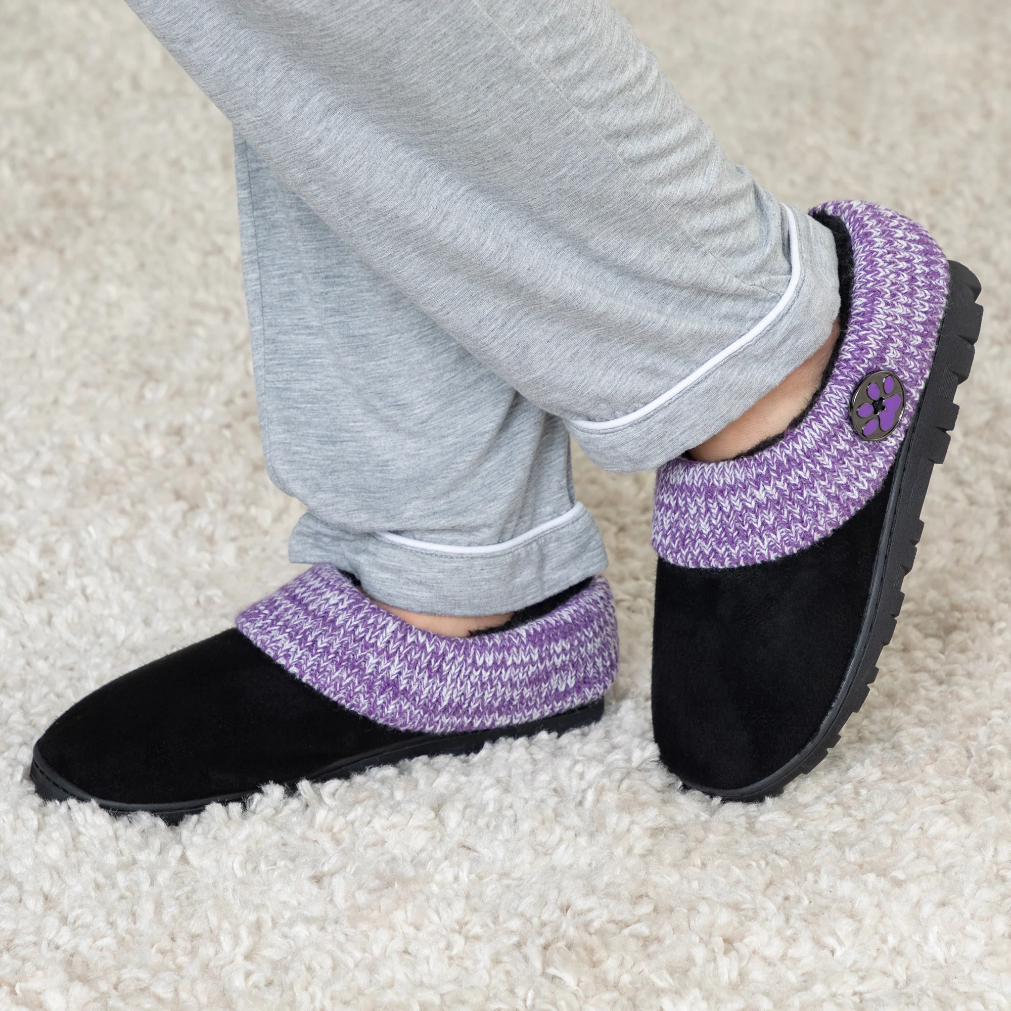 Purple Paw Comfy Clog Slipper Shoes - Image 3