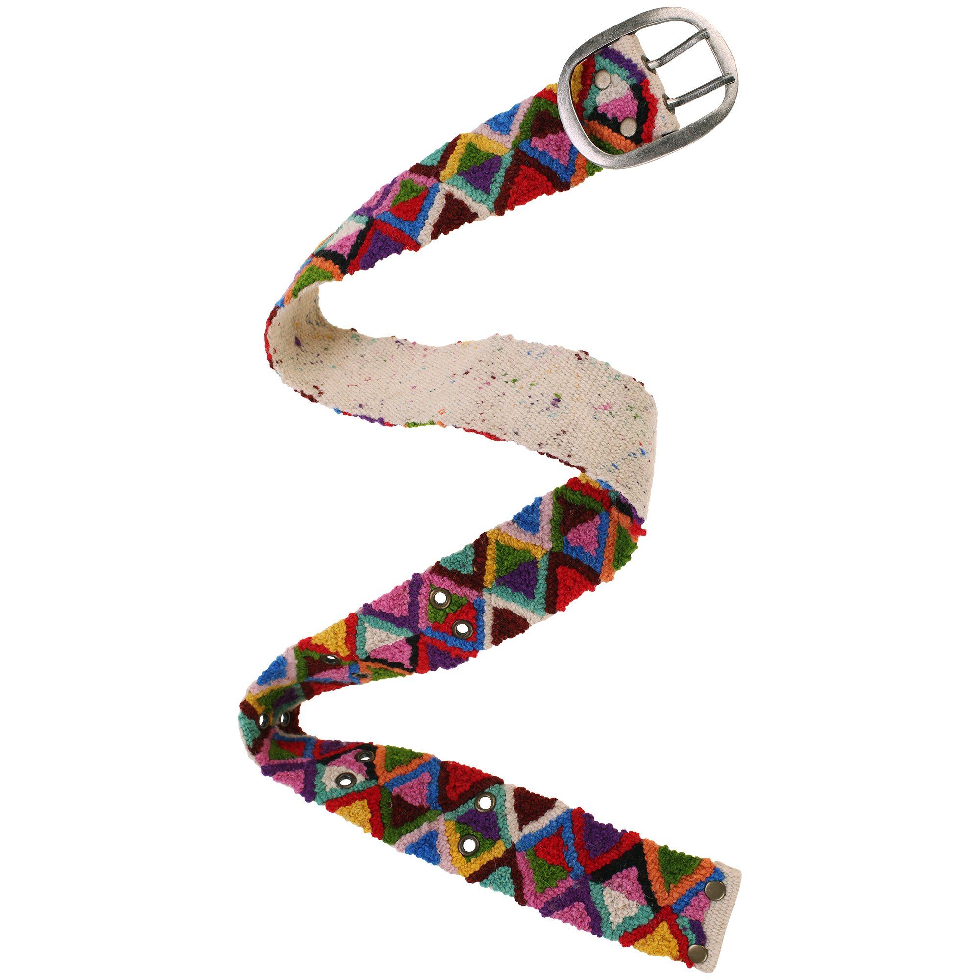 Peruvian Embroidered Triangle Belt - Image 2