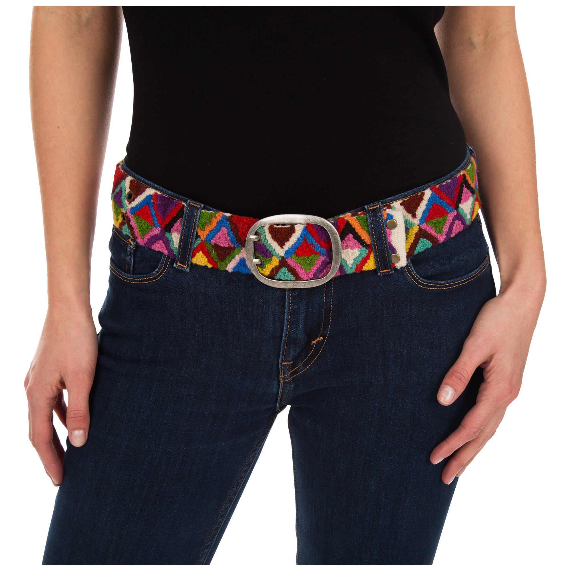 Peruvian Embroidered Triangle Belt - Image 3
