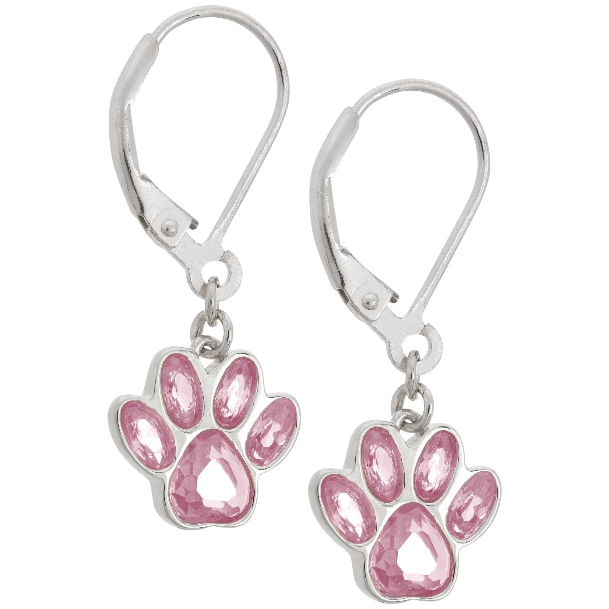 Paw Print Birthstone Dangling Sterling Earrings | Fair Trade - Image 13
