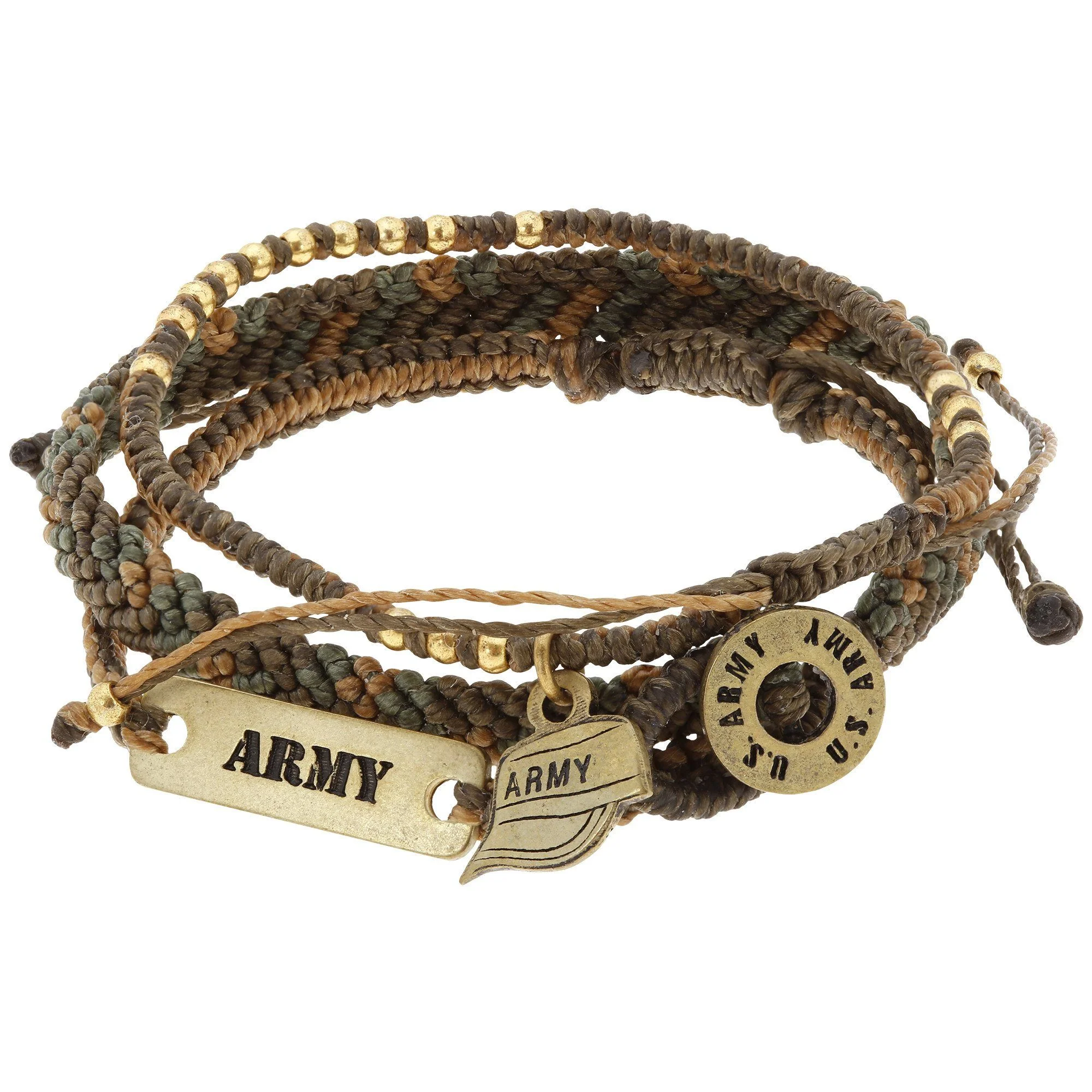 Military Hat Woven Bracelet Trio - Image 3