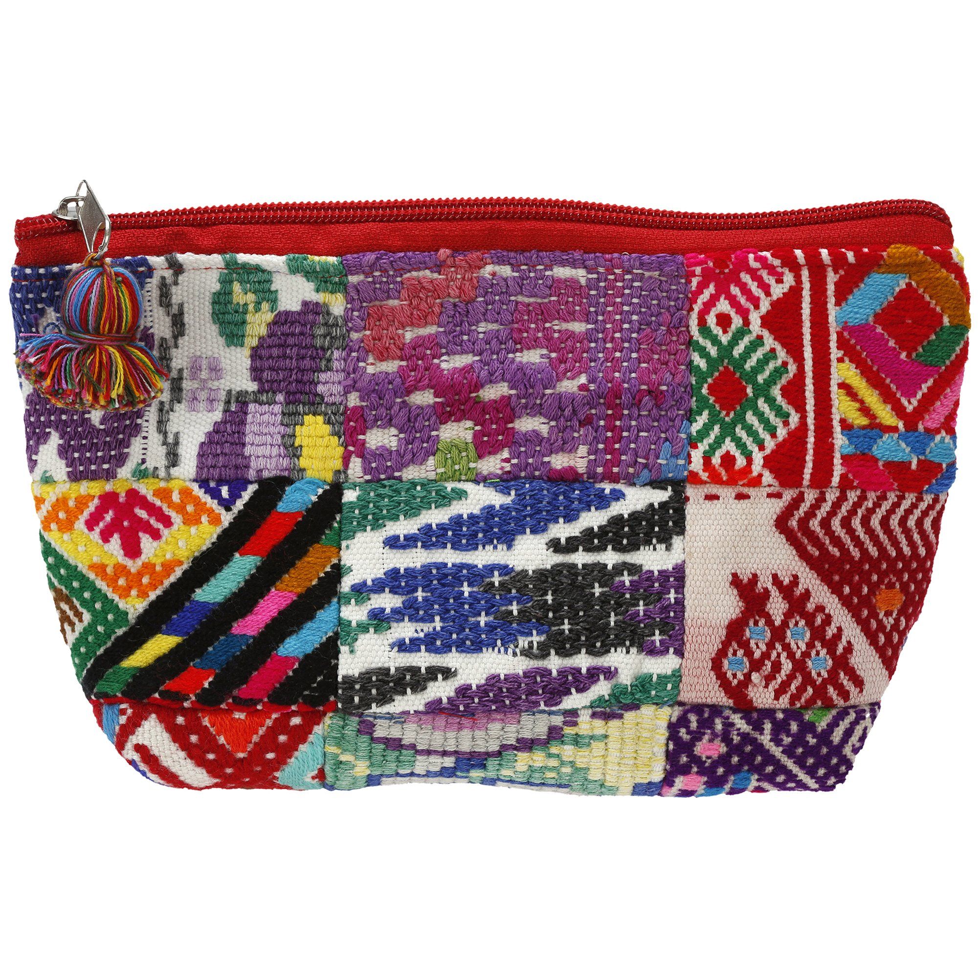 Huipil Patchwork Cosmetic Bag - Image 3