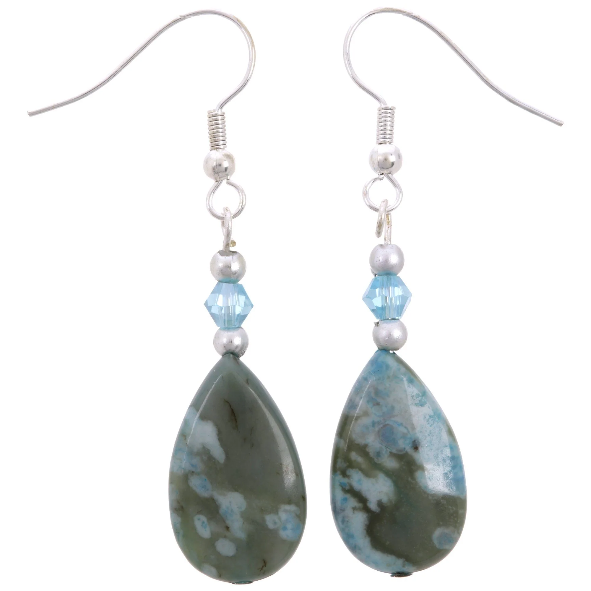 Jasper Teardrop Earrings - Image 3