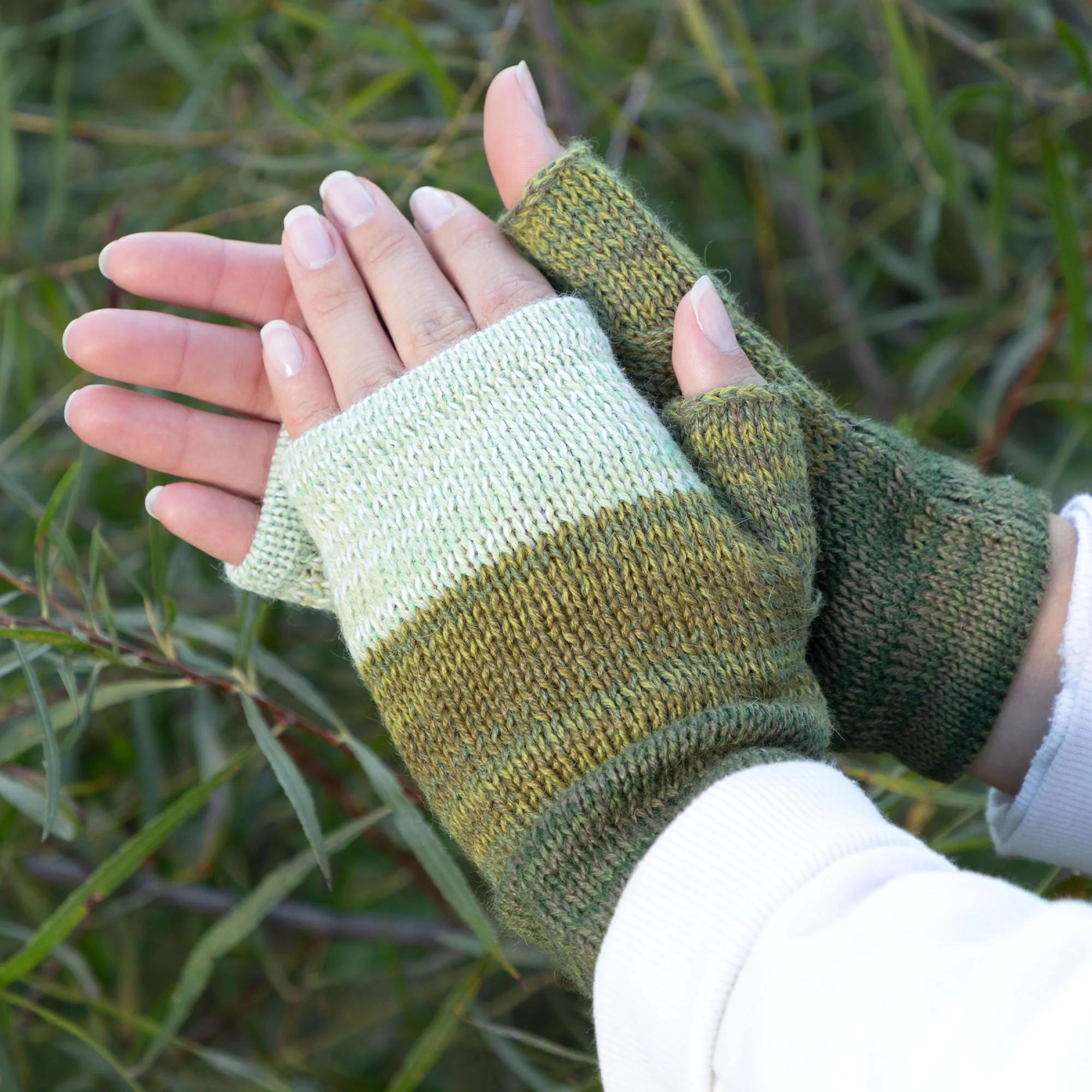 Alpaca Fingerless Mittens | Handmade, Fair Trade, 100% Alpaca Fiber - Image 12