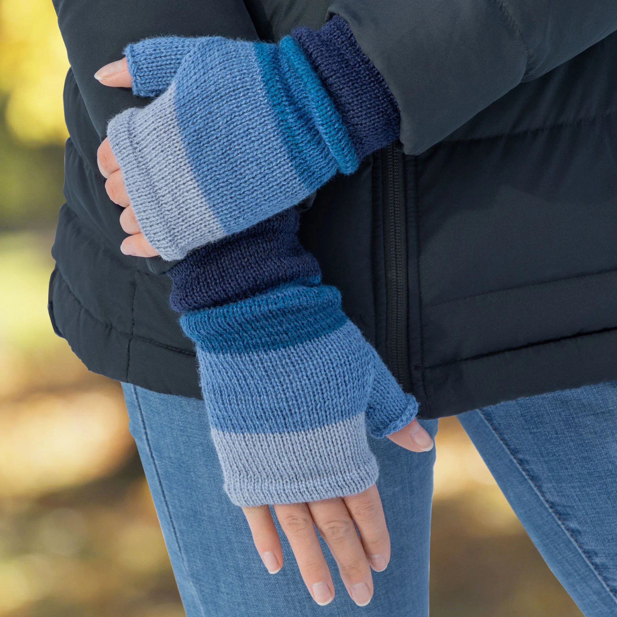 Alpaca Fingerless Mittens | Handmade, Fair Trade, 100% Alpaca Fiber - Image 20