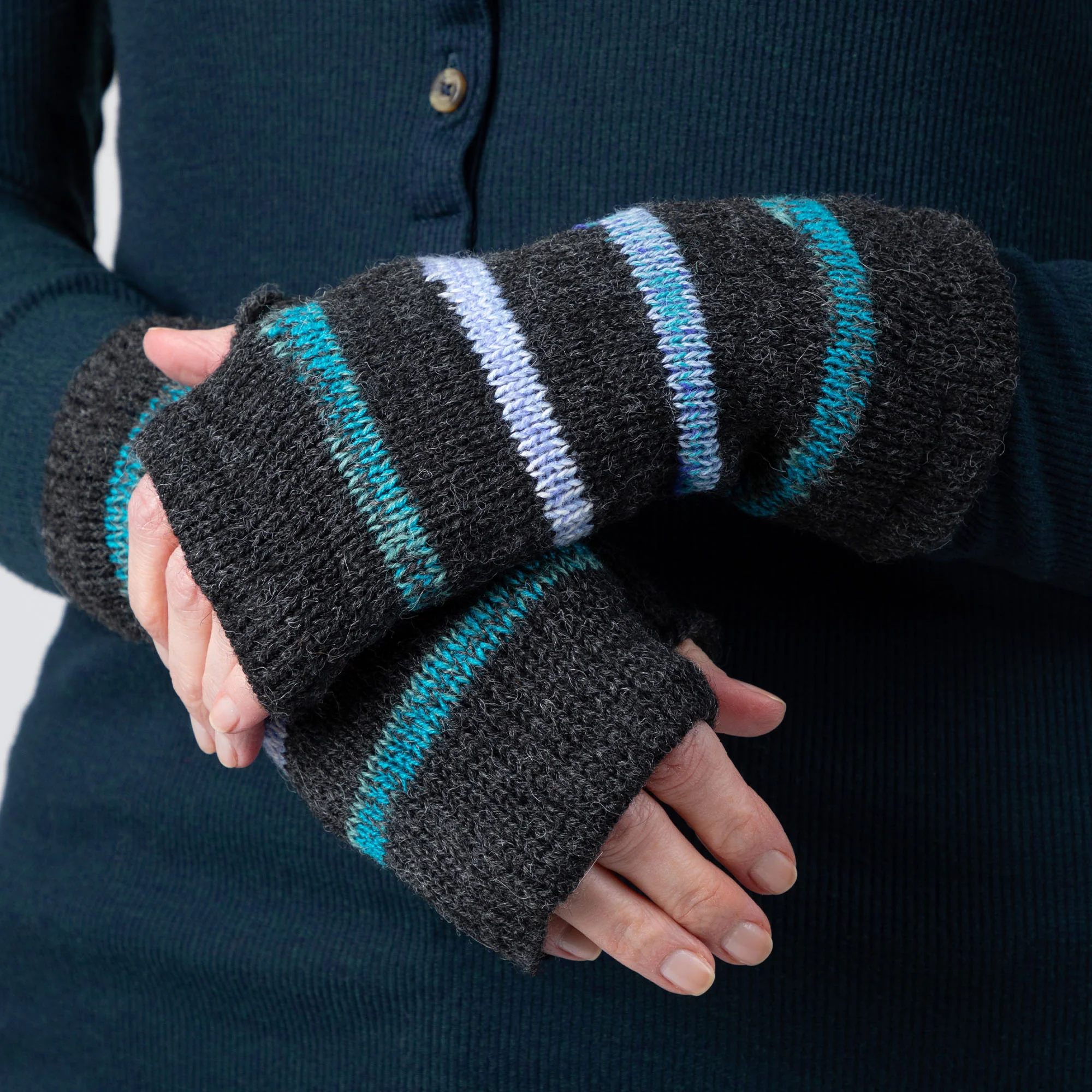 Alpaca Fingerless Mittens | Handmade, Fair Trade, 100% Alpaca Fiber - Image 30