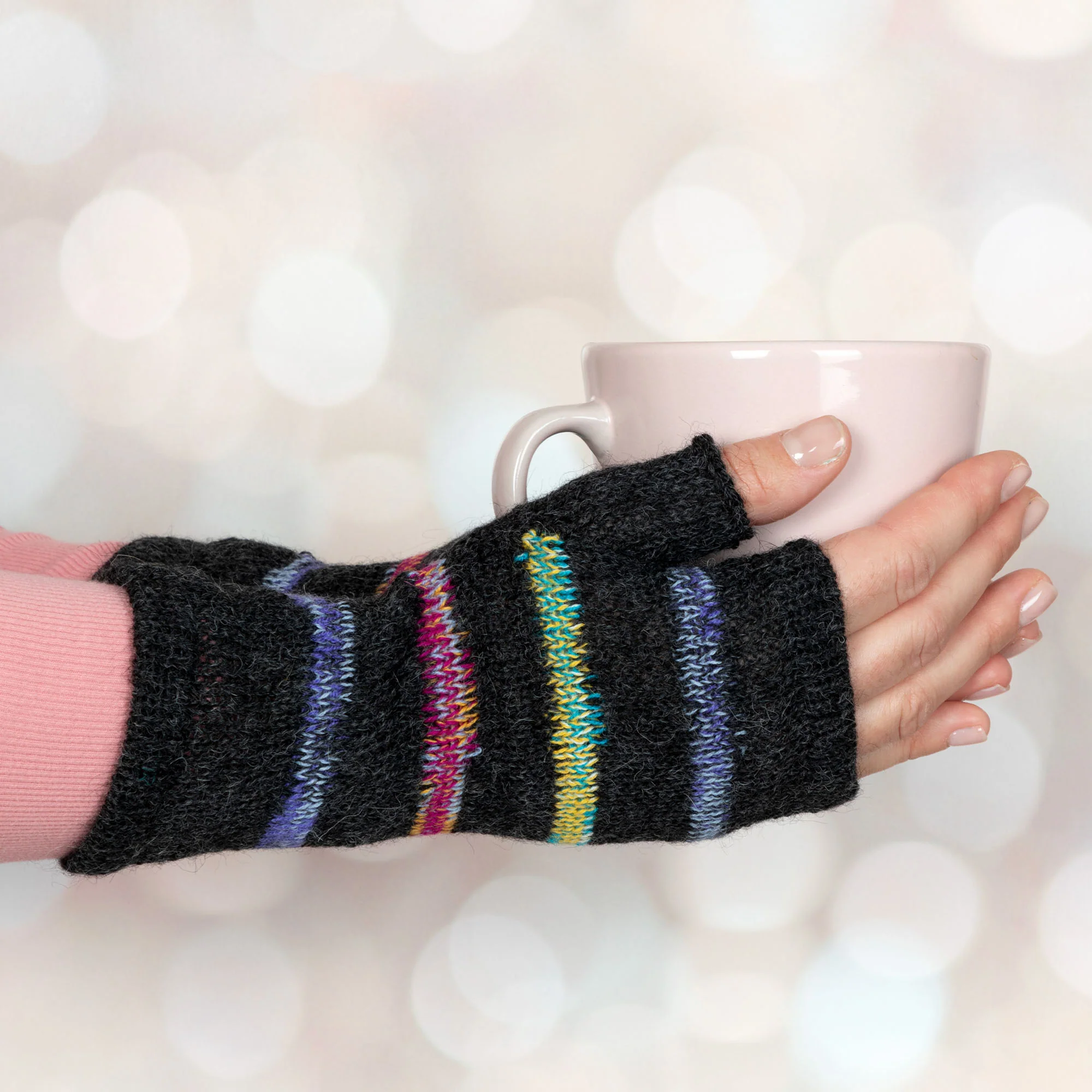 Alpaca Fingerless Mittens | Handmade, Fair Trade, 100% Alpaca Fiber - Image 36