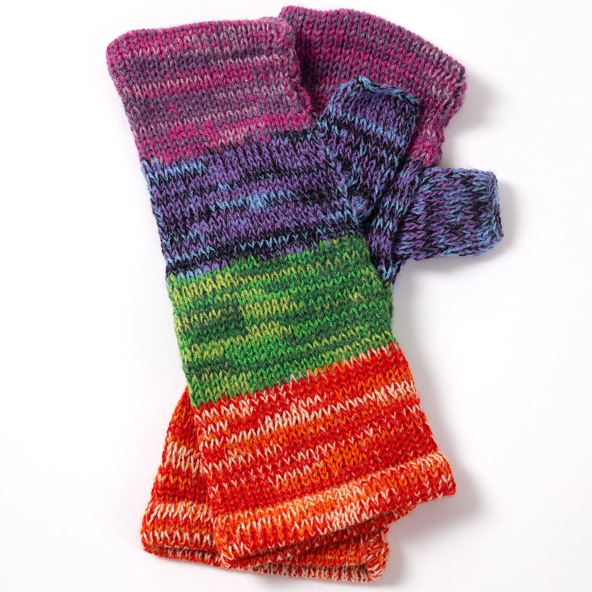 Alpaca Fingerless Mittens | Handmade, Fair Trade, 100% Alpaca Fiber - Image 5