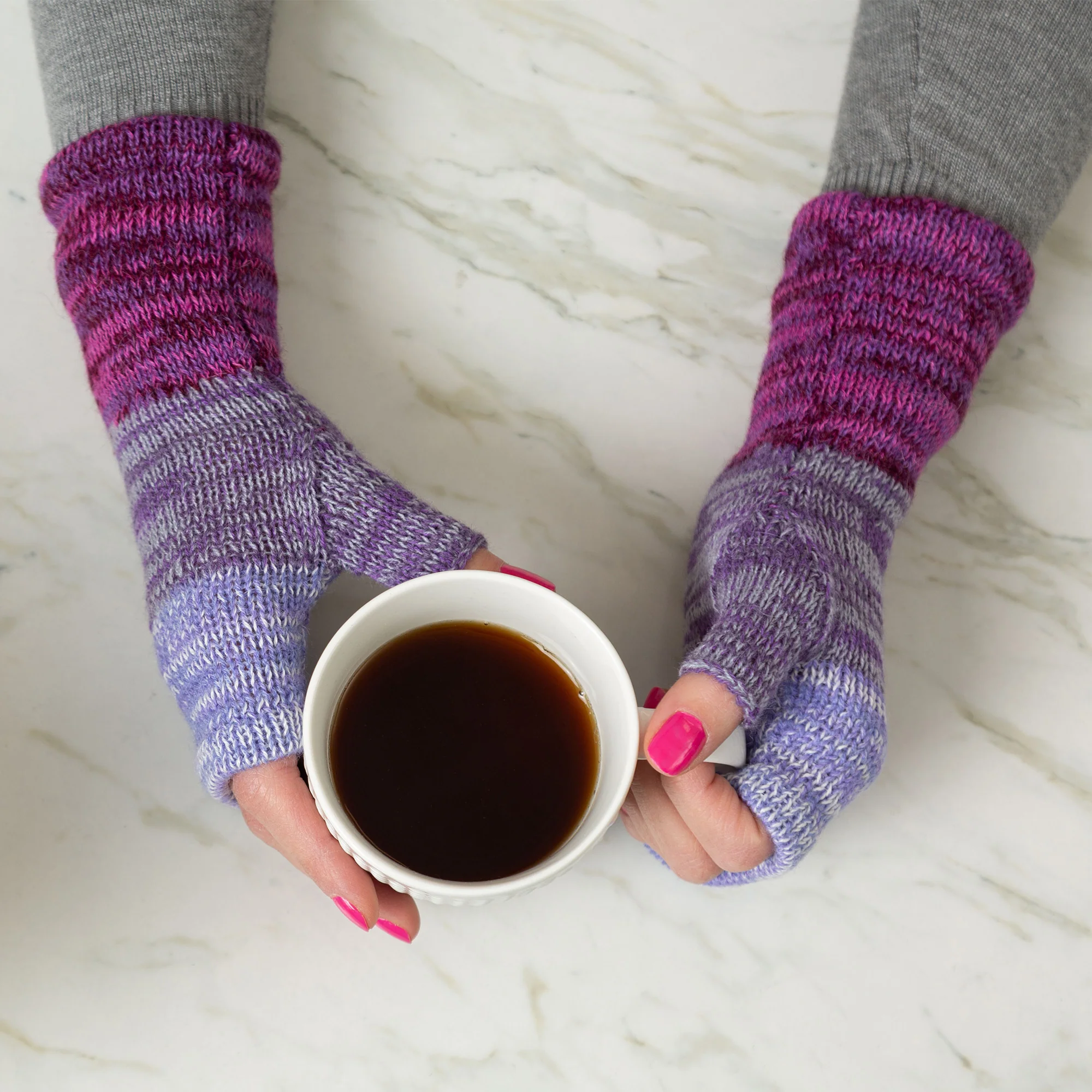 Alpaca Fingerless Mittens | Handmade, Fair Trade, 100% Alpaca Fiber - Image 8