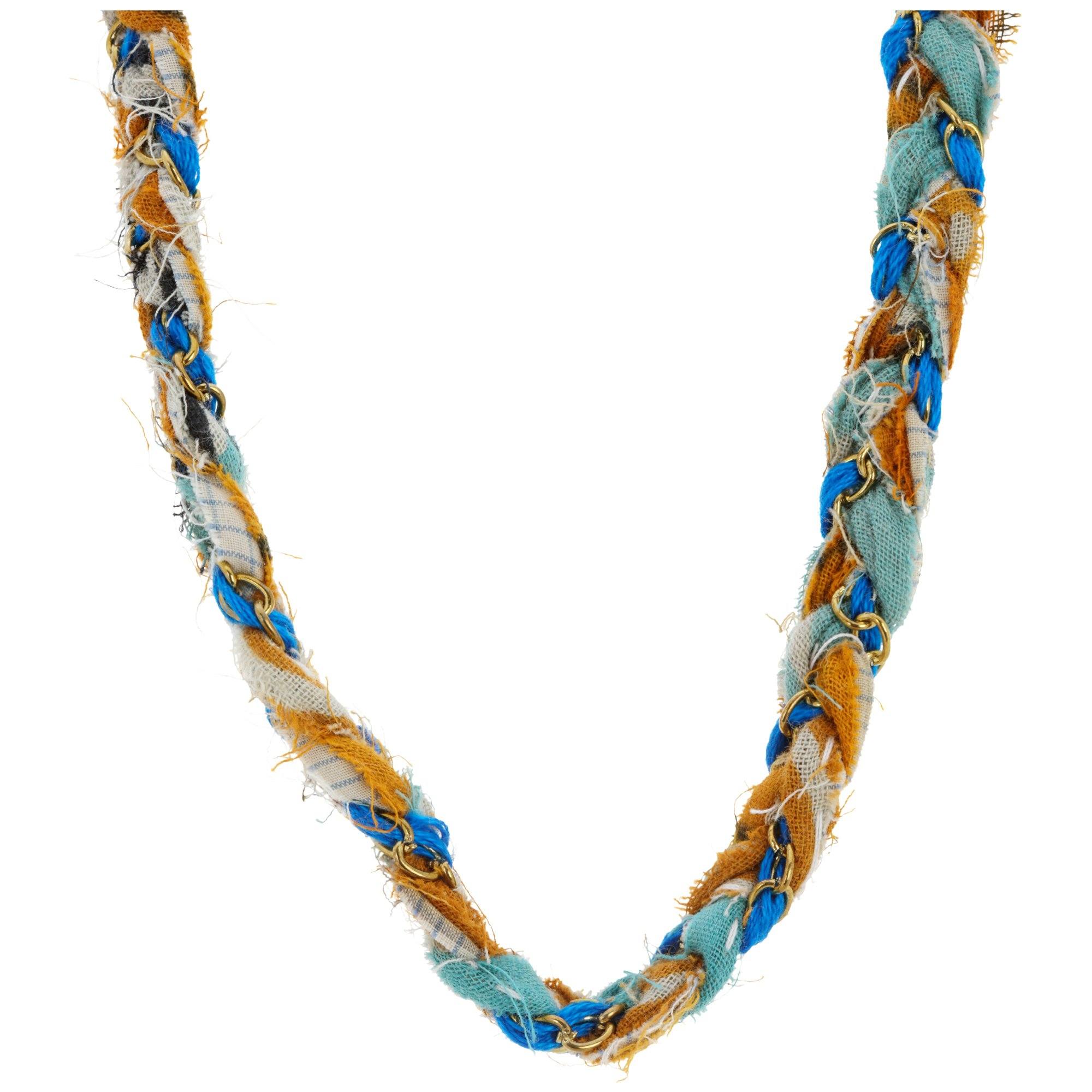 Kantha Braided Chain Wrap Bracelet - Image 3