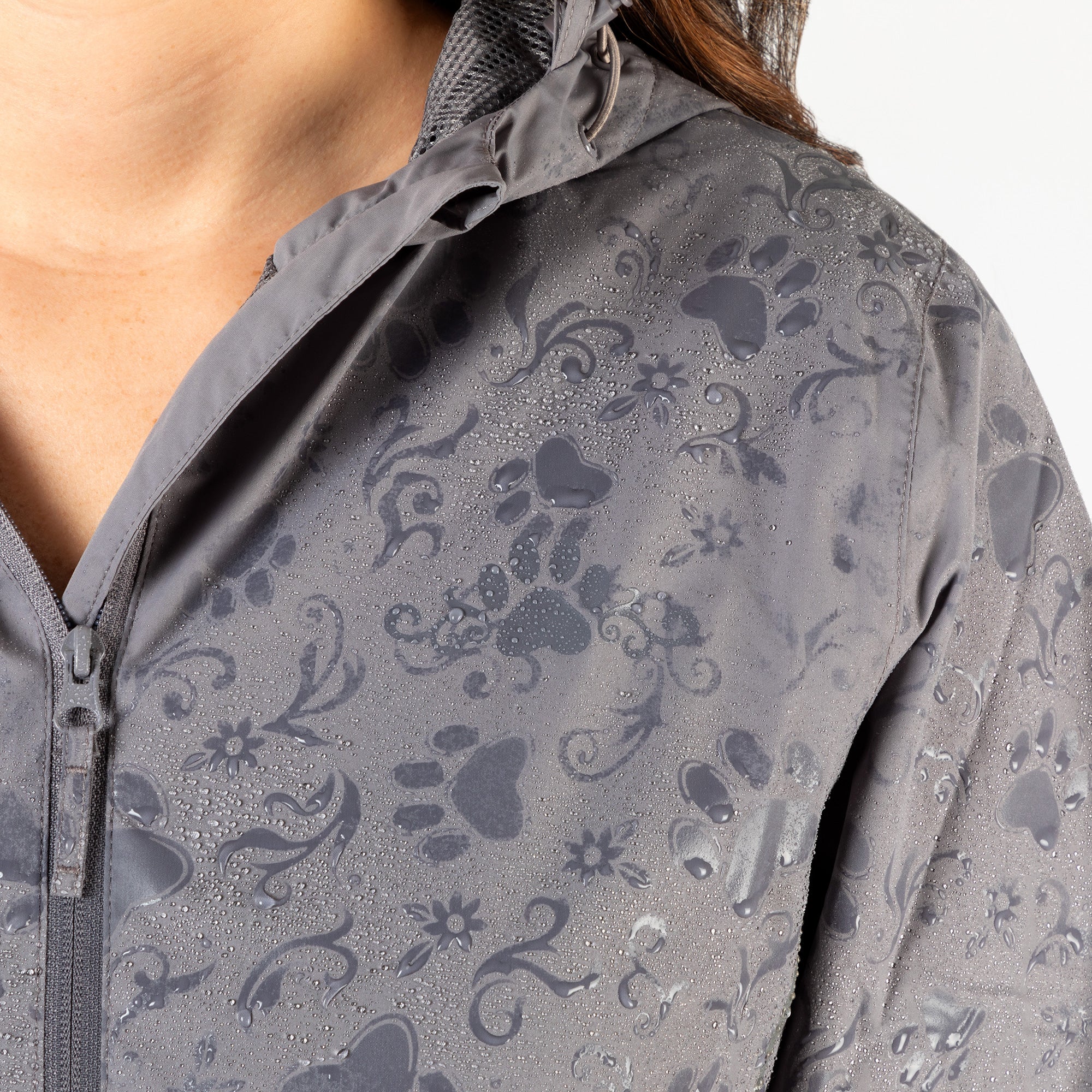 Magical Print Paw Print Rain Jacket - Image 17