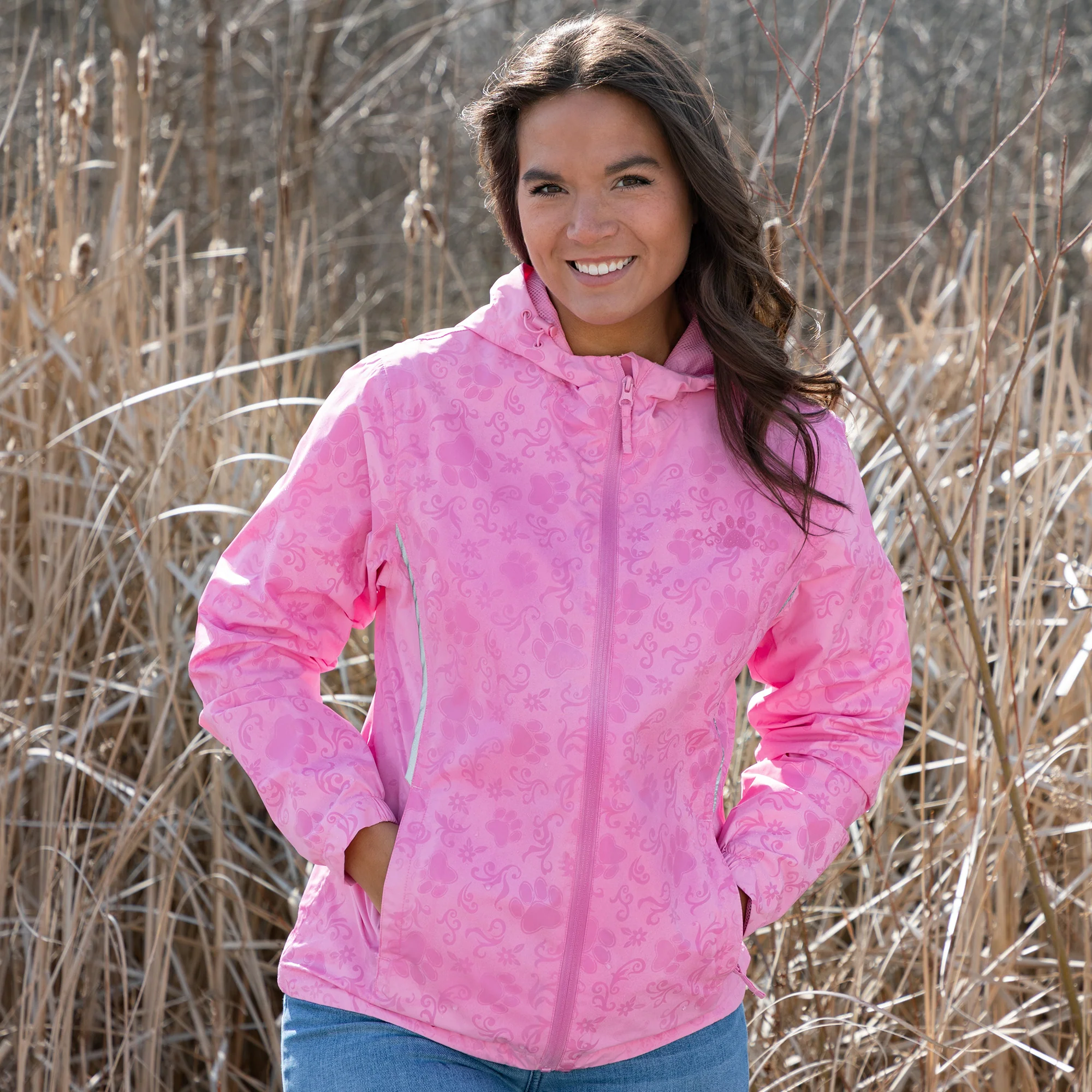 Magical Print Paw Print Rain Jacket - Image 19