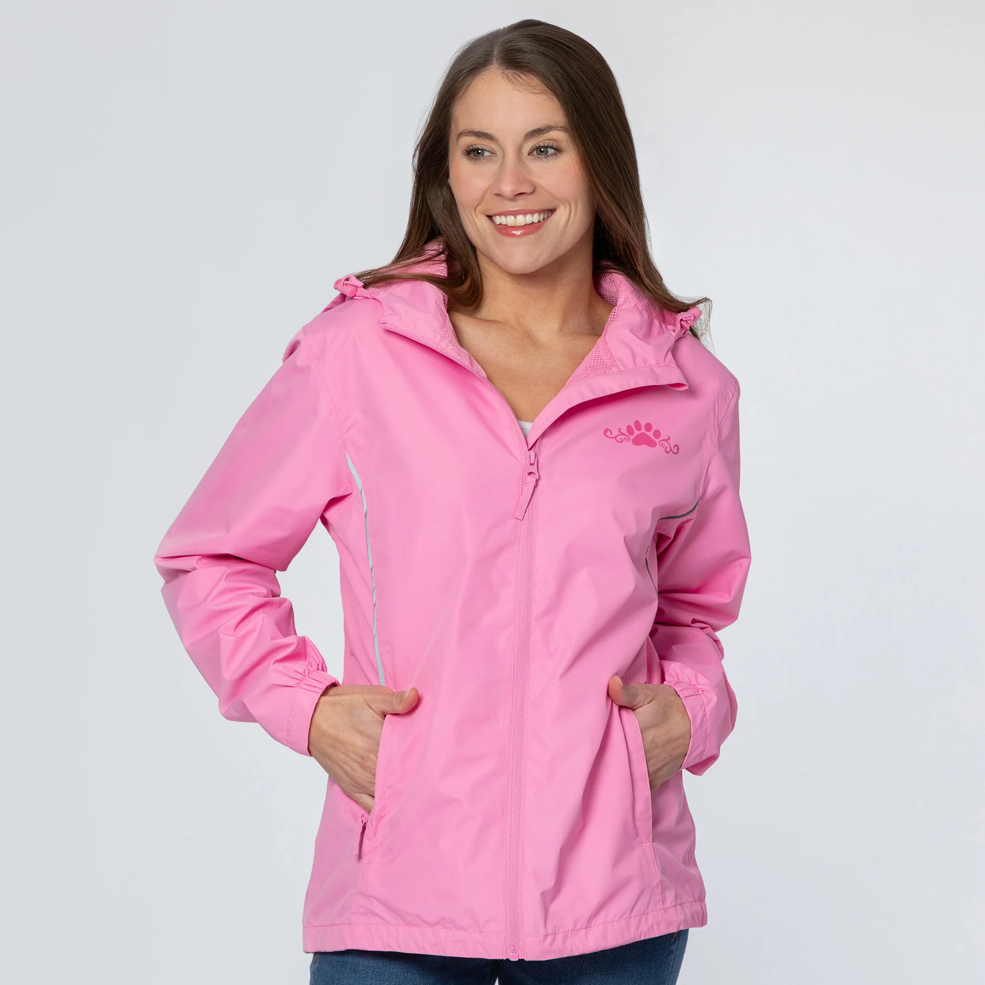 Magical Print Paw Print Rain Jacket - Image 25