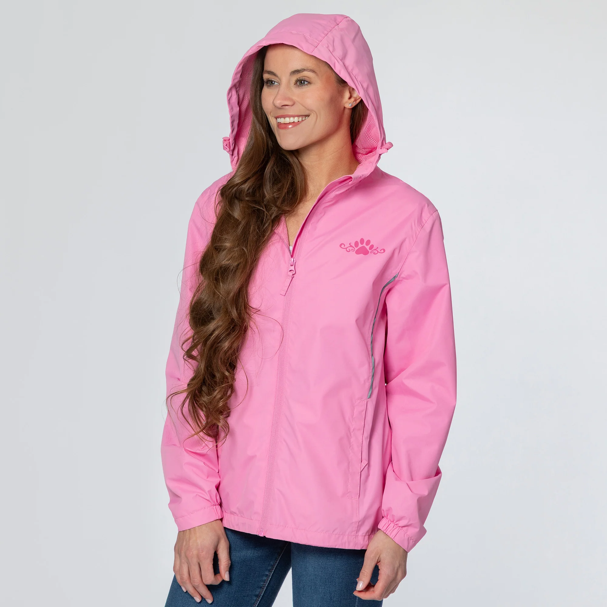 Magical Print Paw Print Rain Jacket - Image 27