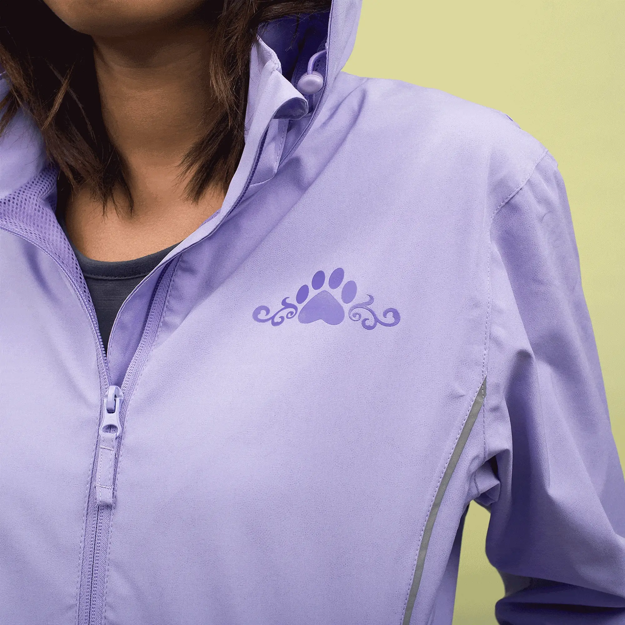 Magical Print Paw Print Rain Jacket - Image 3
