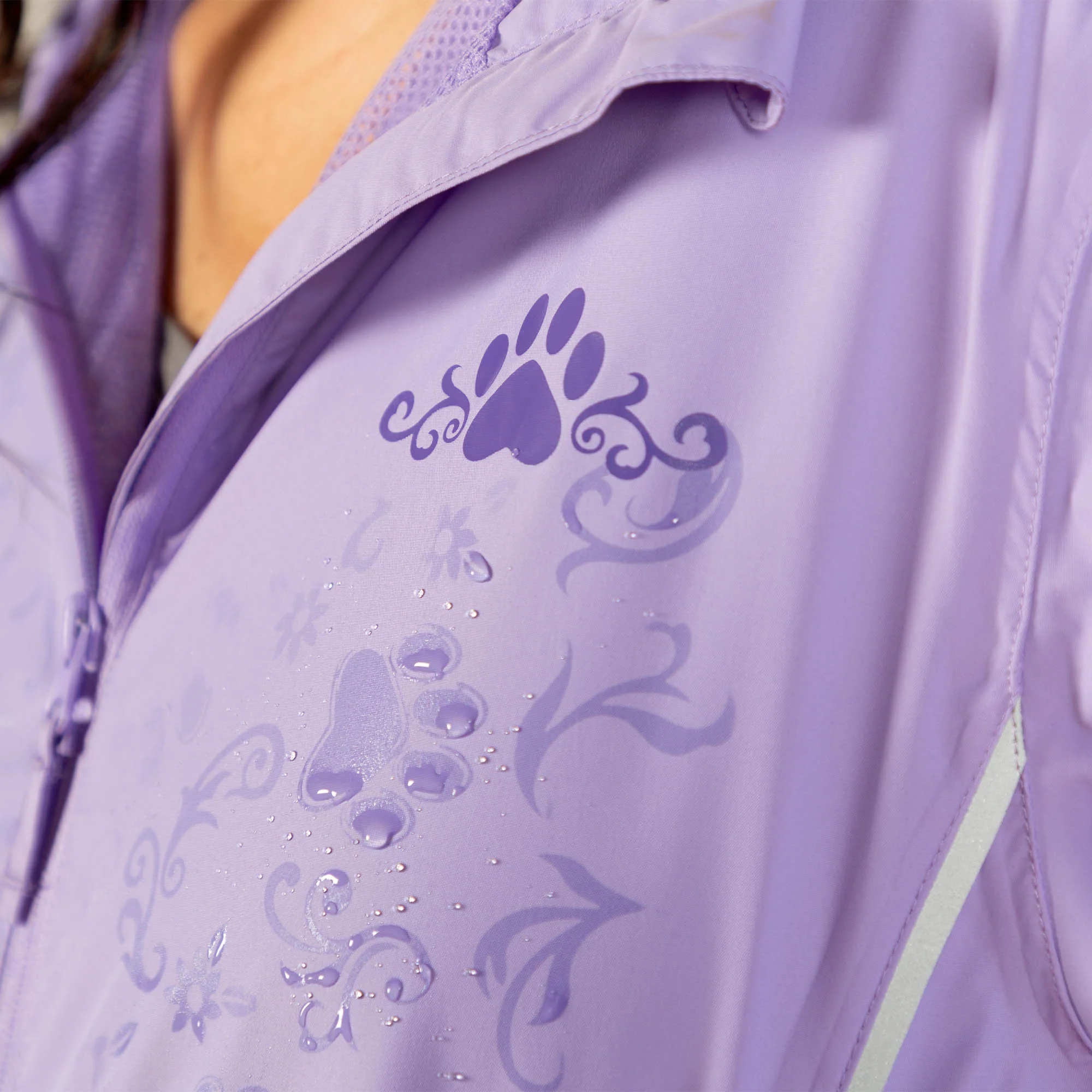 Magical Print Paw Print Rain Jacket - Image 8
