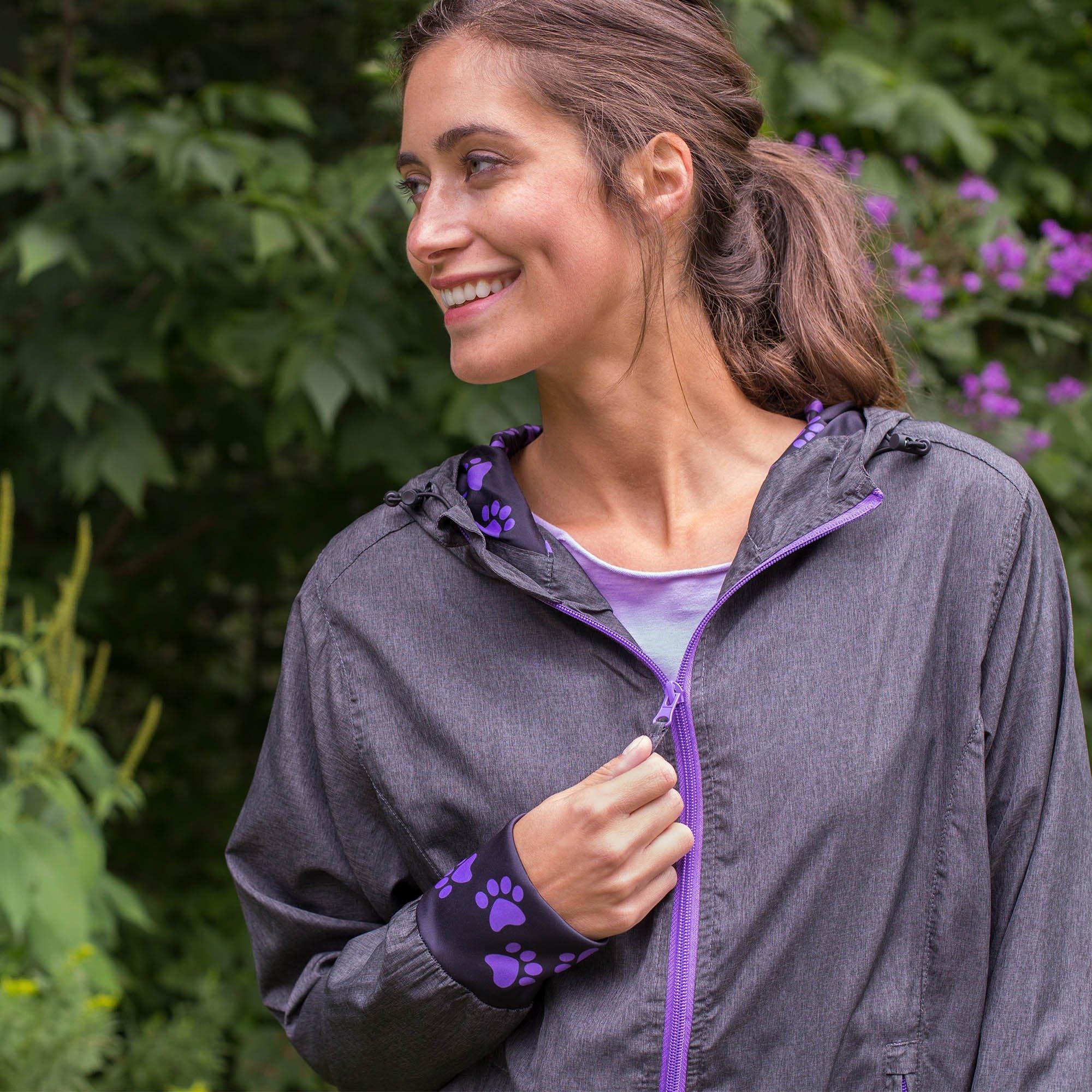 Purple Paw Lightweight Athletic Jacket - Image 2