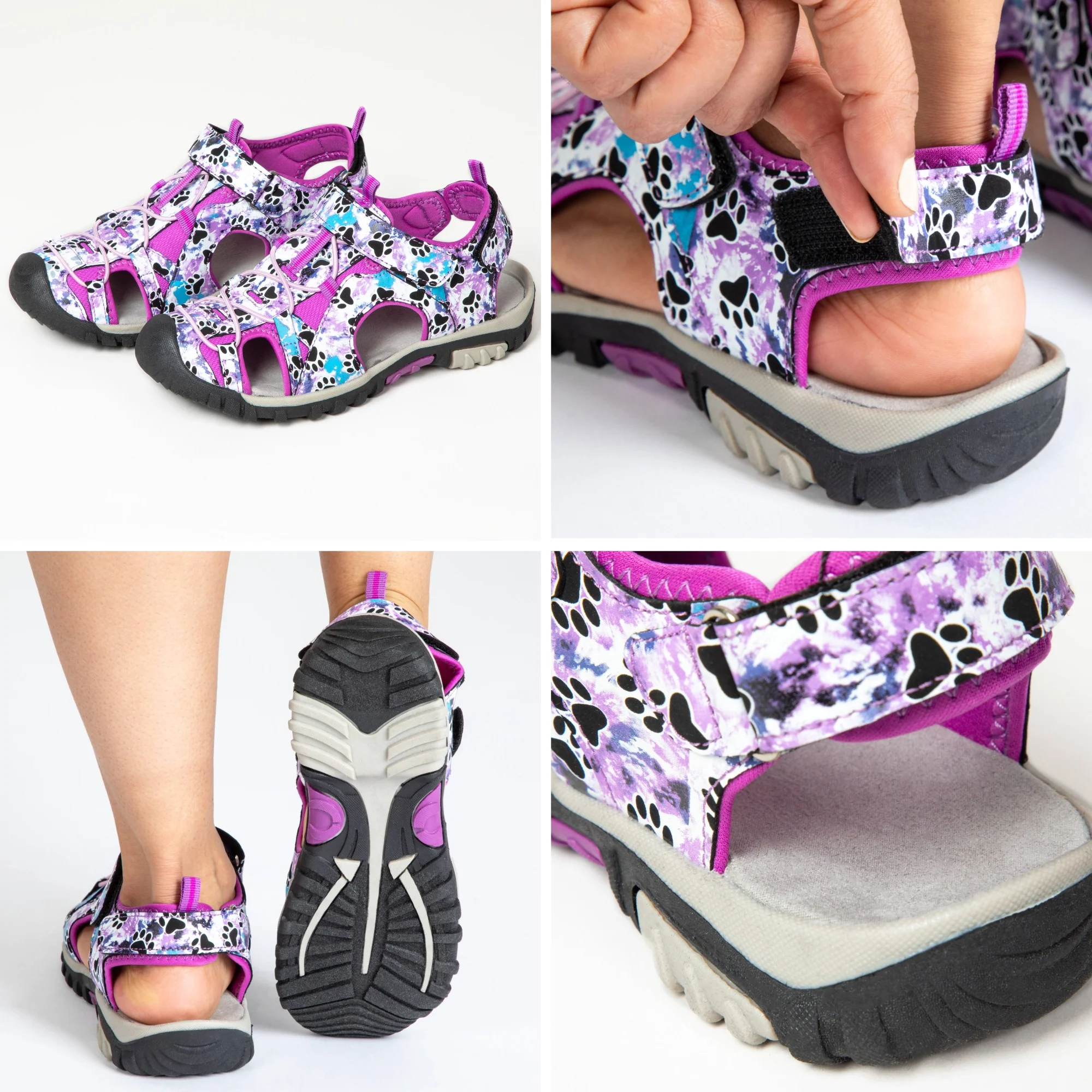 Walking Paws Adjustable Closed Toe Sport Sandals - Image 14