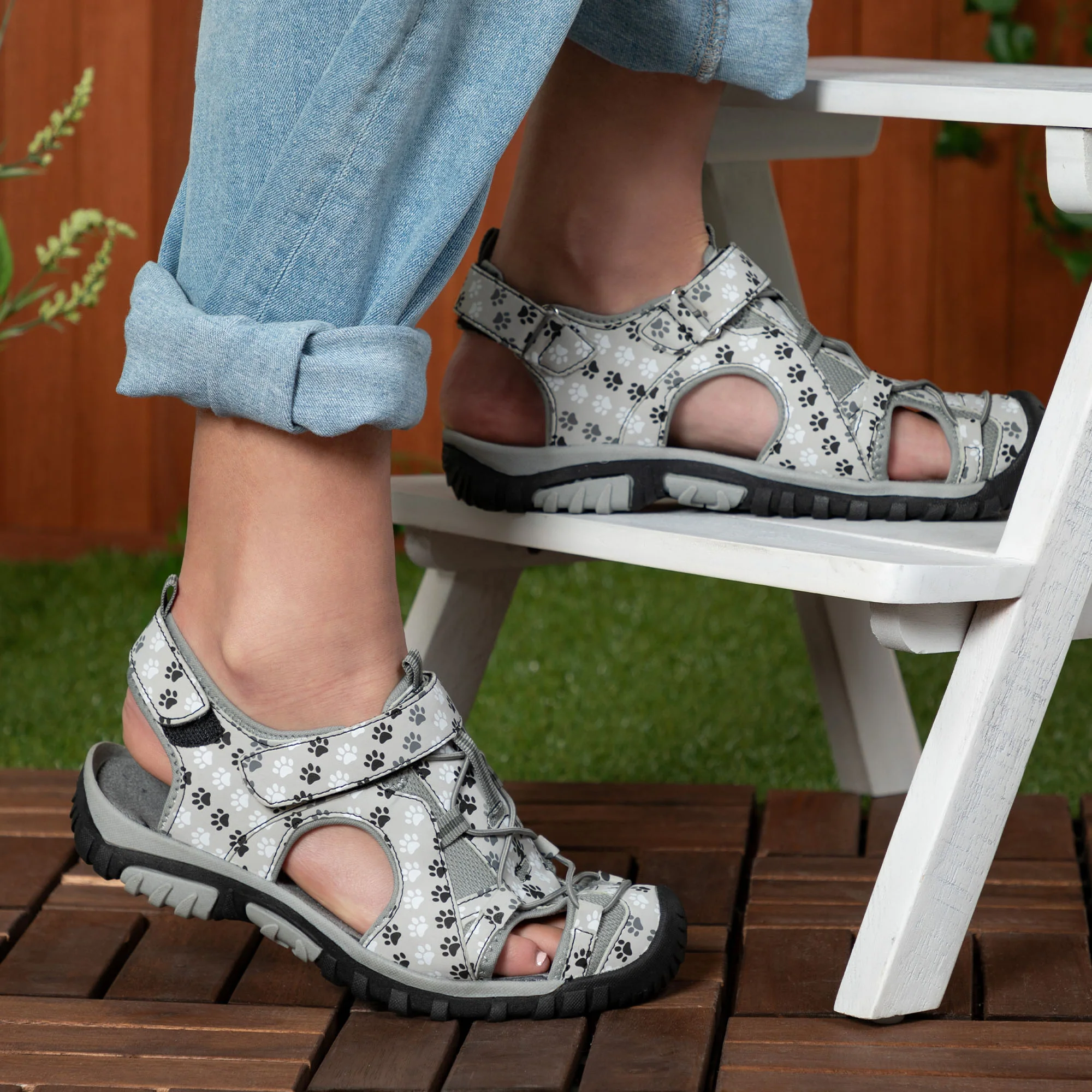 Walking Paws Adjustable Closed Toe Sport Sandals - Image 9