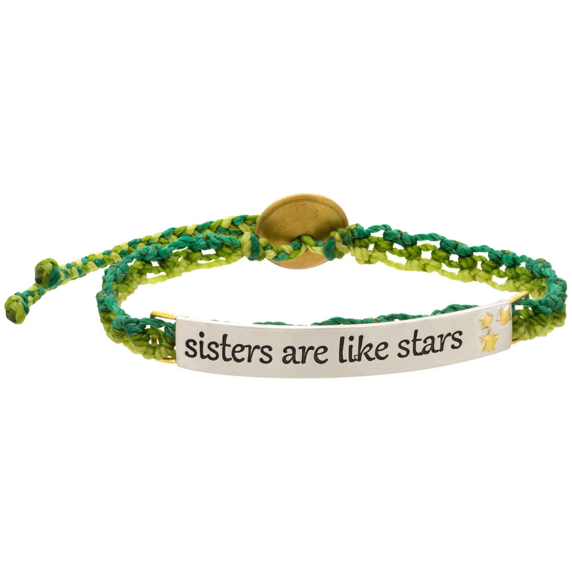 Sisters are Like Stars Handwoven Bracelet - Image 2