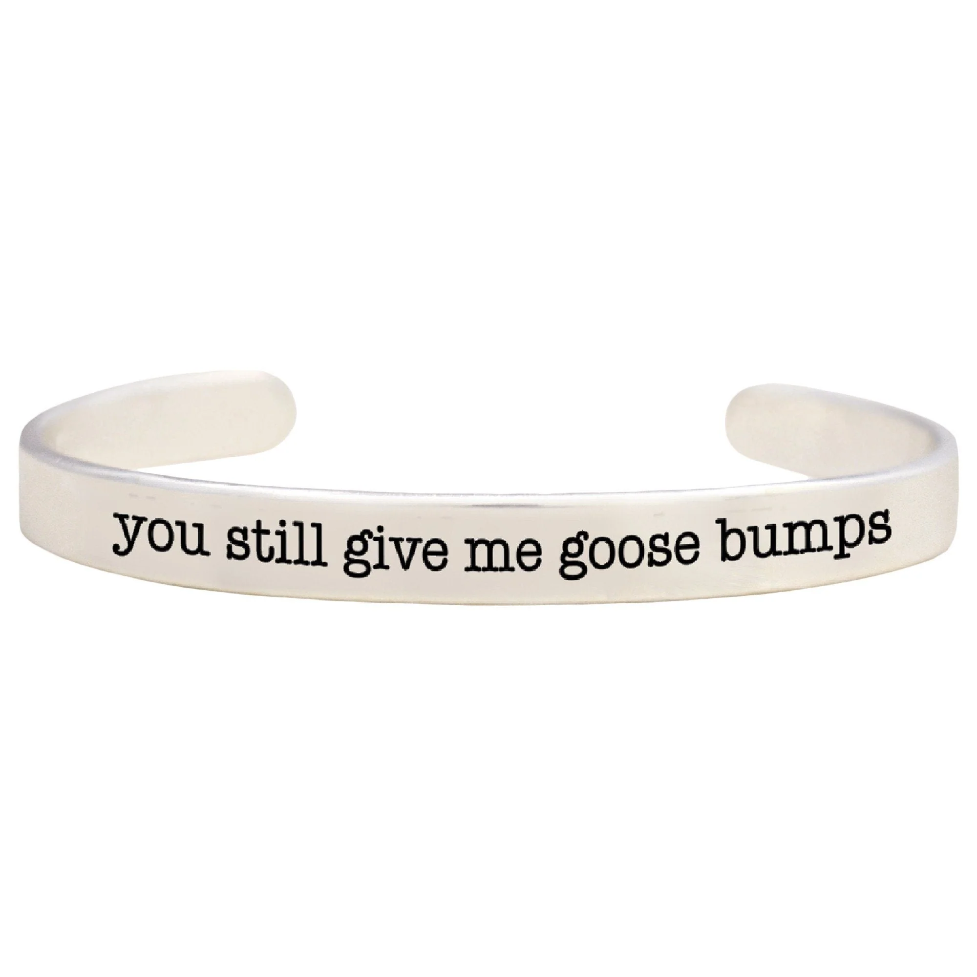 Give Me Goosebumps Pewter Cuff Bracelet - Image 2