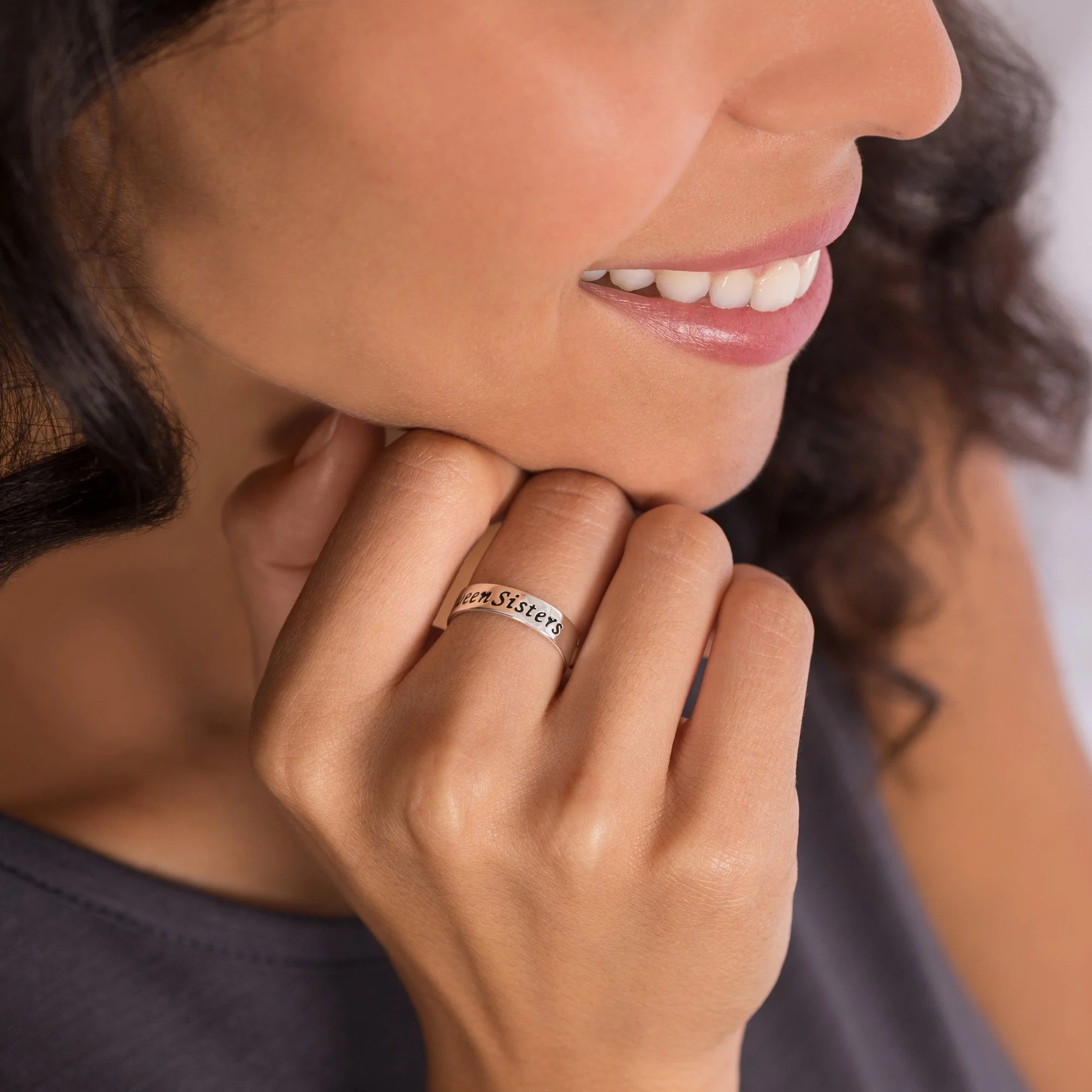 Bond Between Sisters Sterling Ring - Image 2