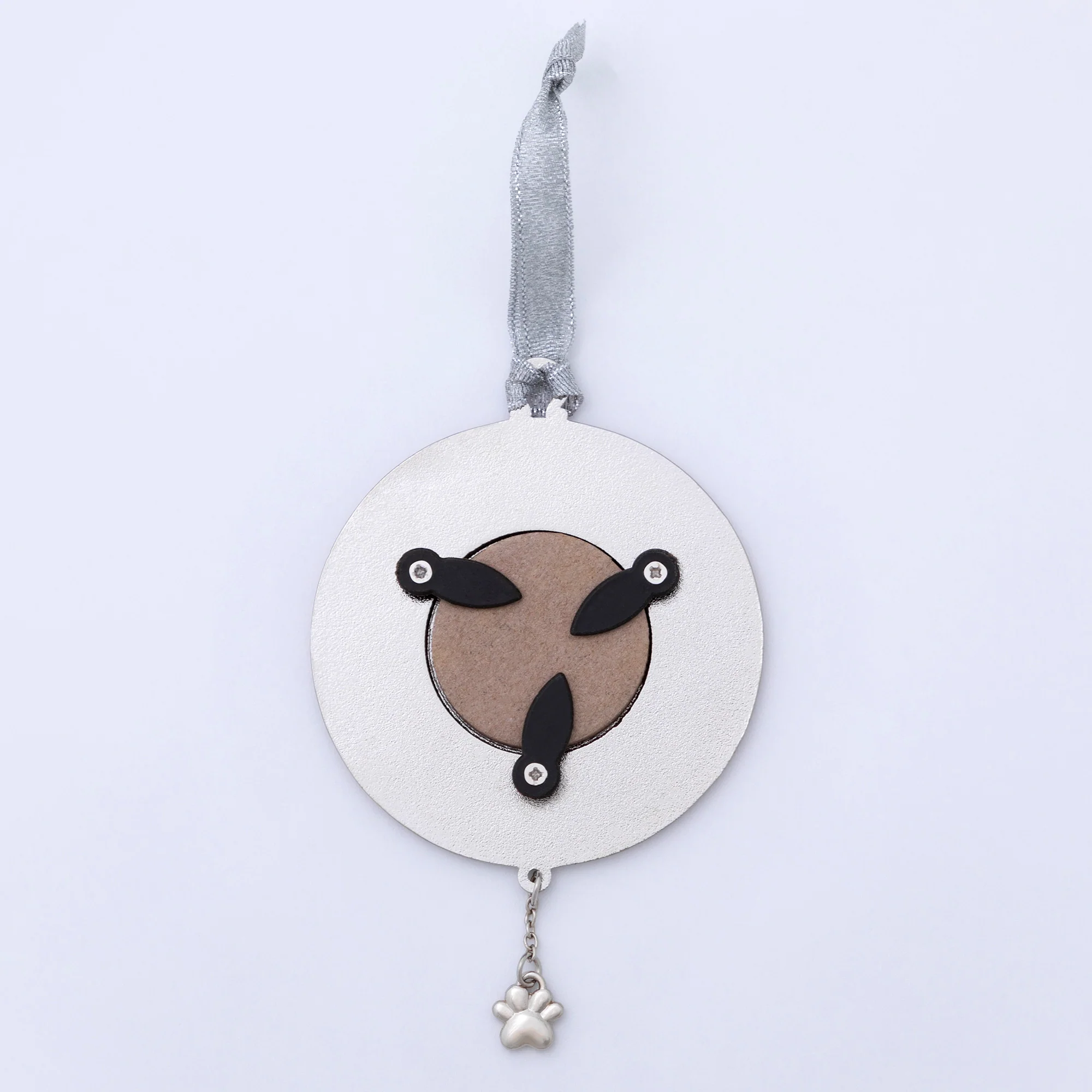 Rainbow Bridge Paw Print Photo Ornament - Image 4