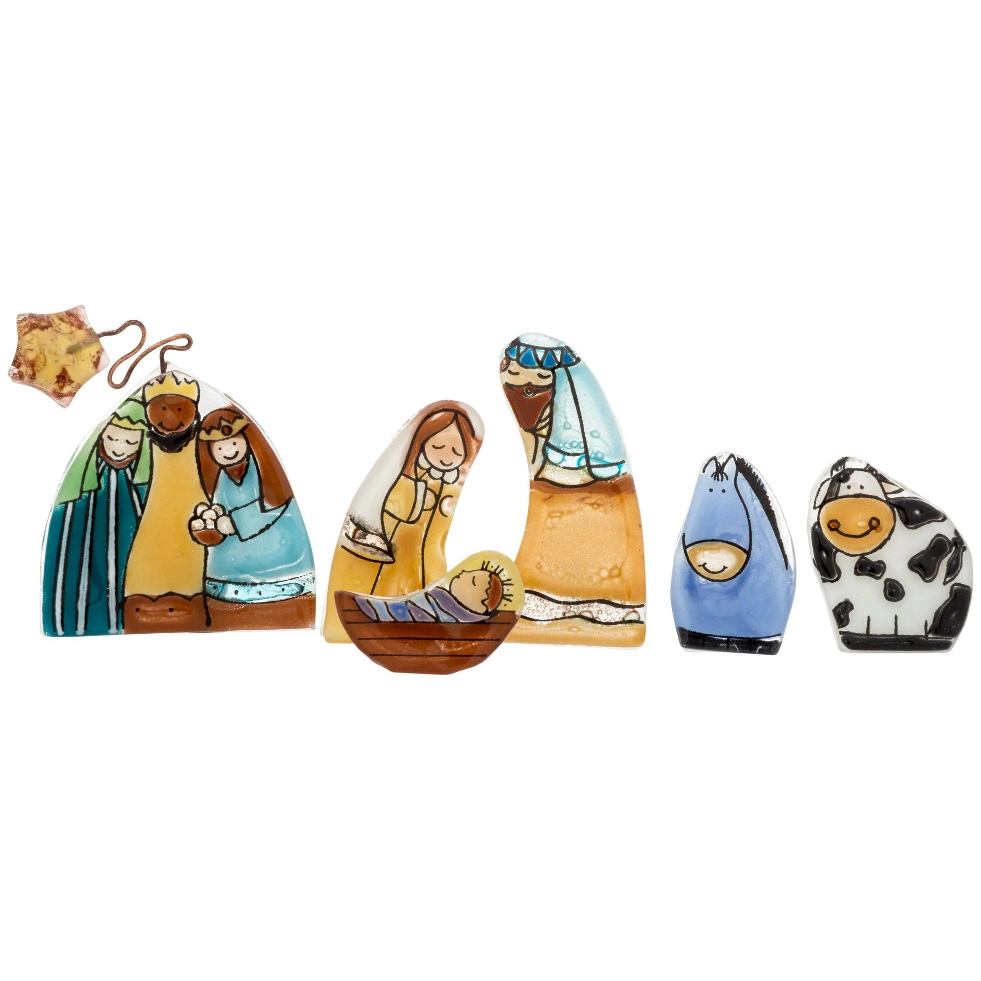 Recycled Glass Nativity Set - Image 2
