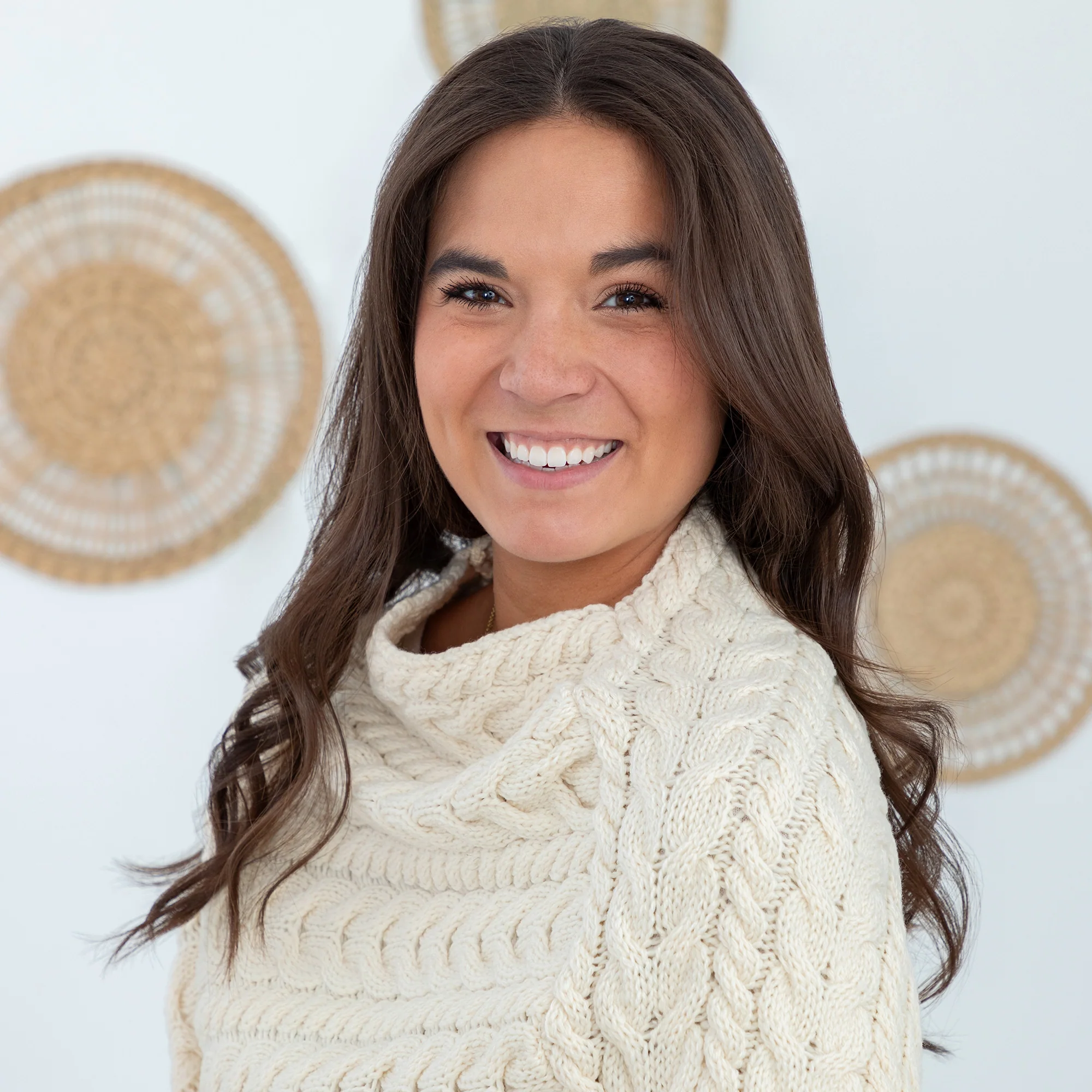 Irish Aran Wool Poncho - Image 3