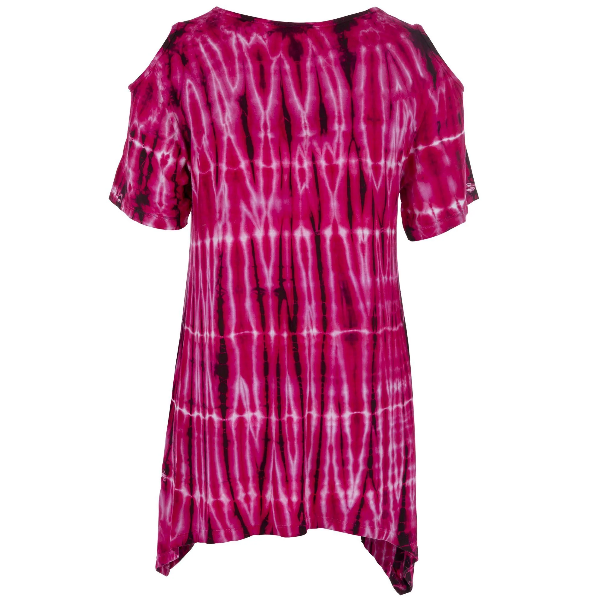 Fuchsia Rain Cold Shoulder Top - Image 6