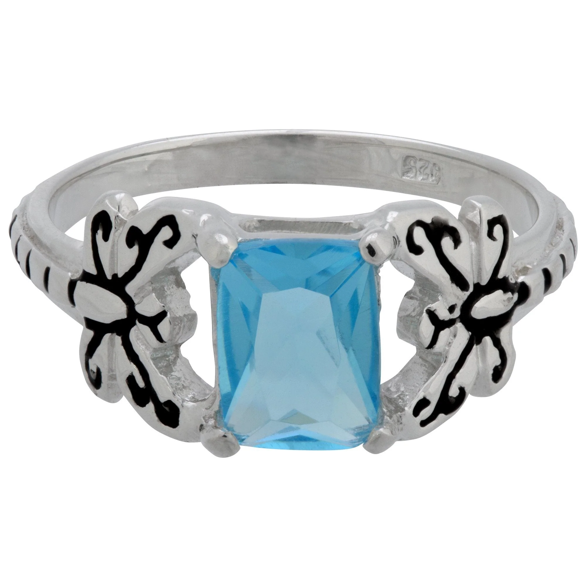Dragonfly Gemstone & Sterling Ring - Image 2