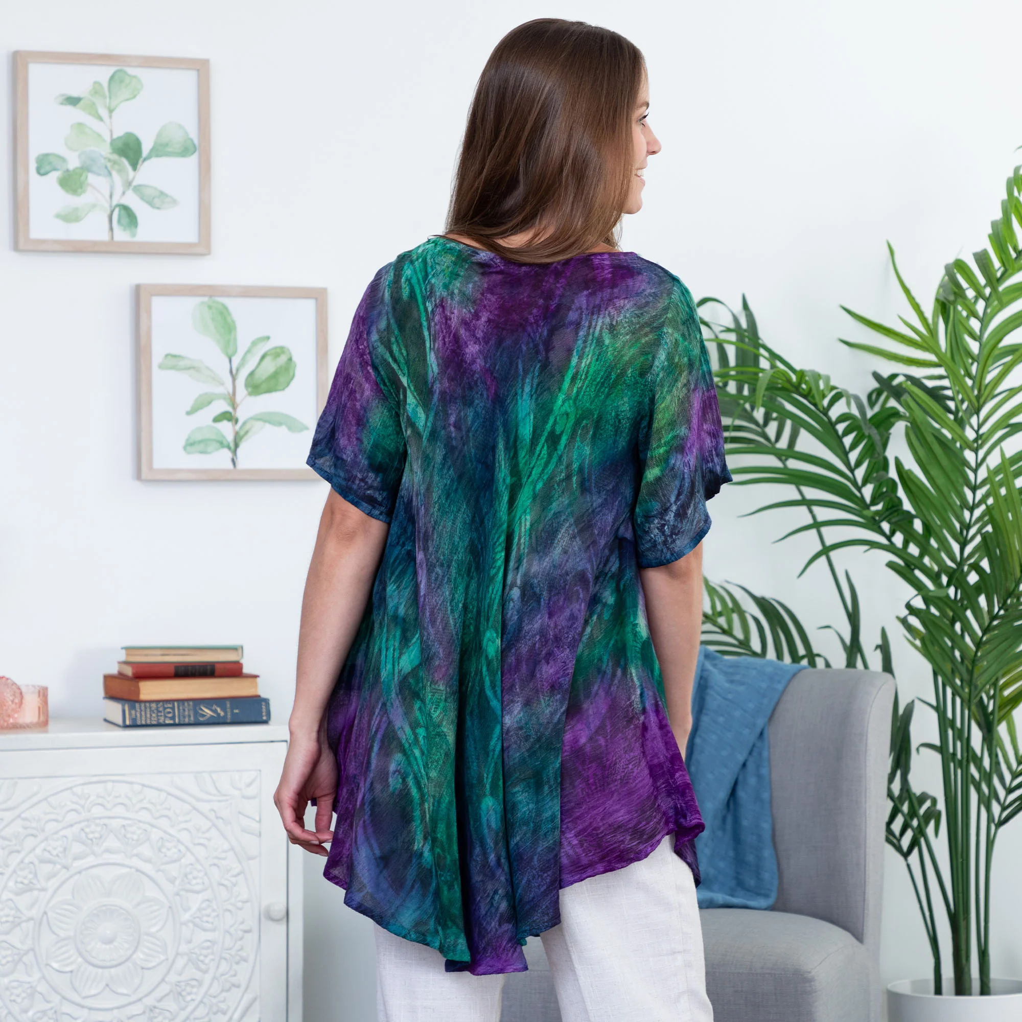 Peacock Love Tunic | Fair Trade - Image 3