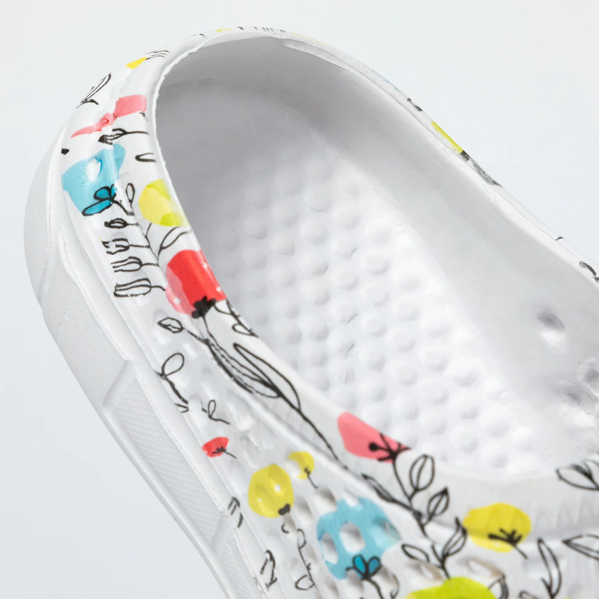 Colorful Paw Print Lightweight Slip-On Clogs - Image 31