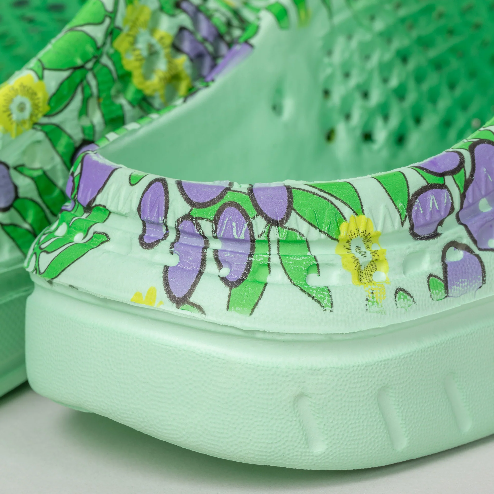 Colorful Paw Print Lightweight Slip-On Clogs - Image 42