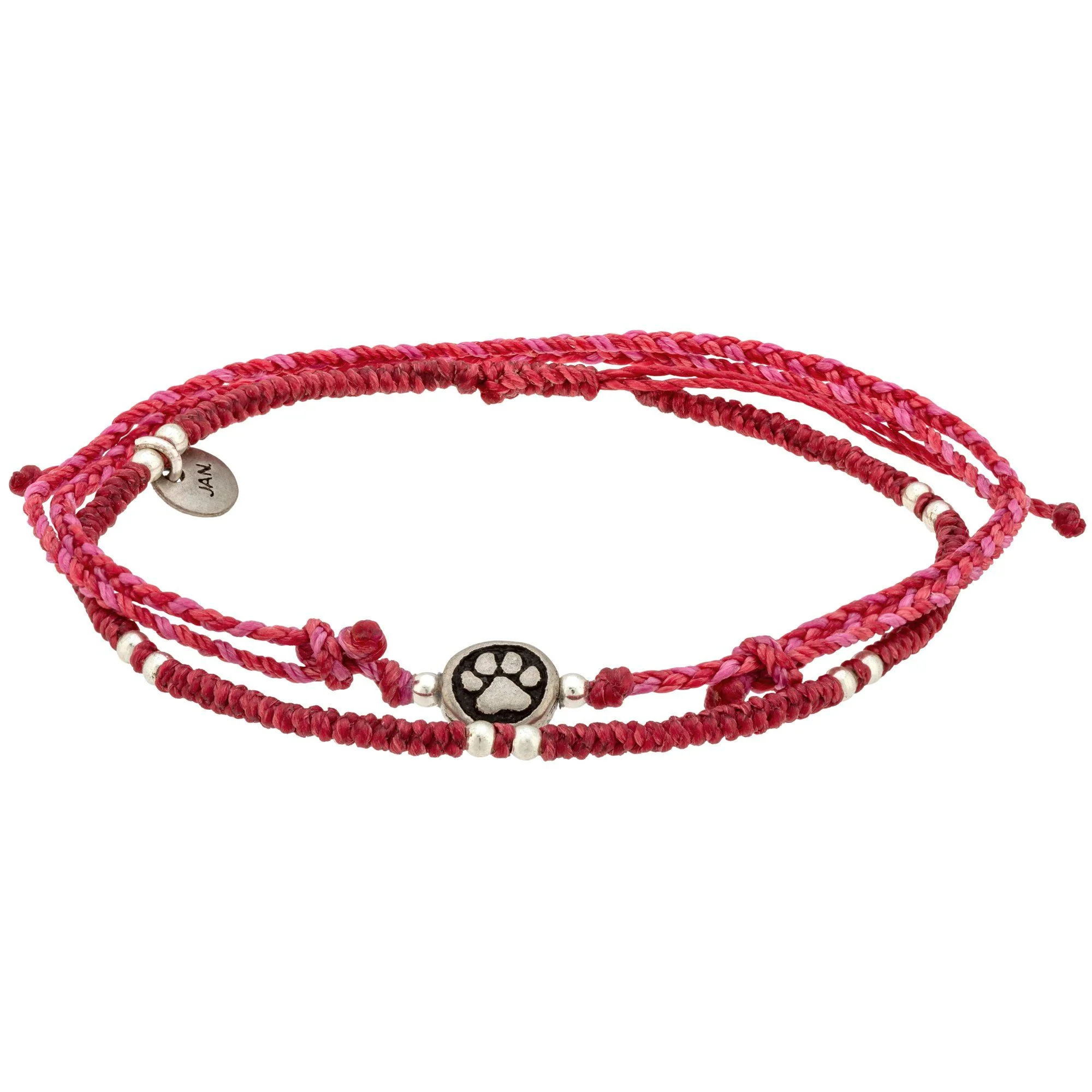 Paw Print Birthstone Anklet Set - Image 7