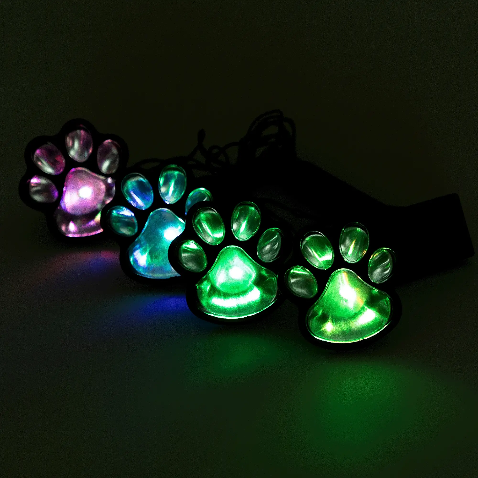 Paw Print Solar Ground Lights - Set of 4 - Image 10