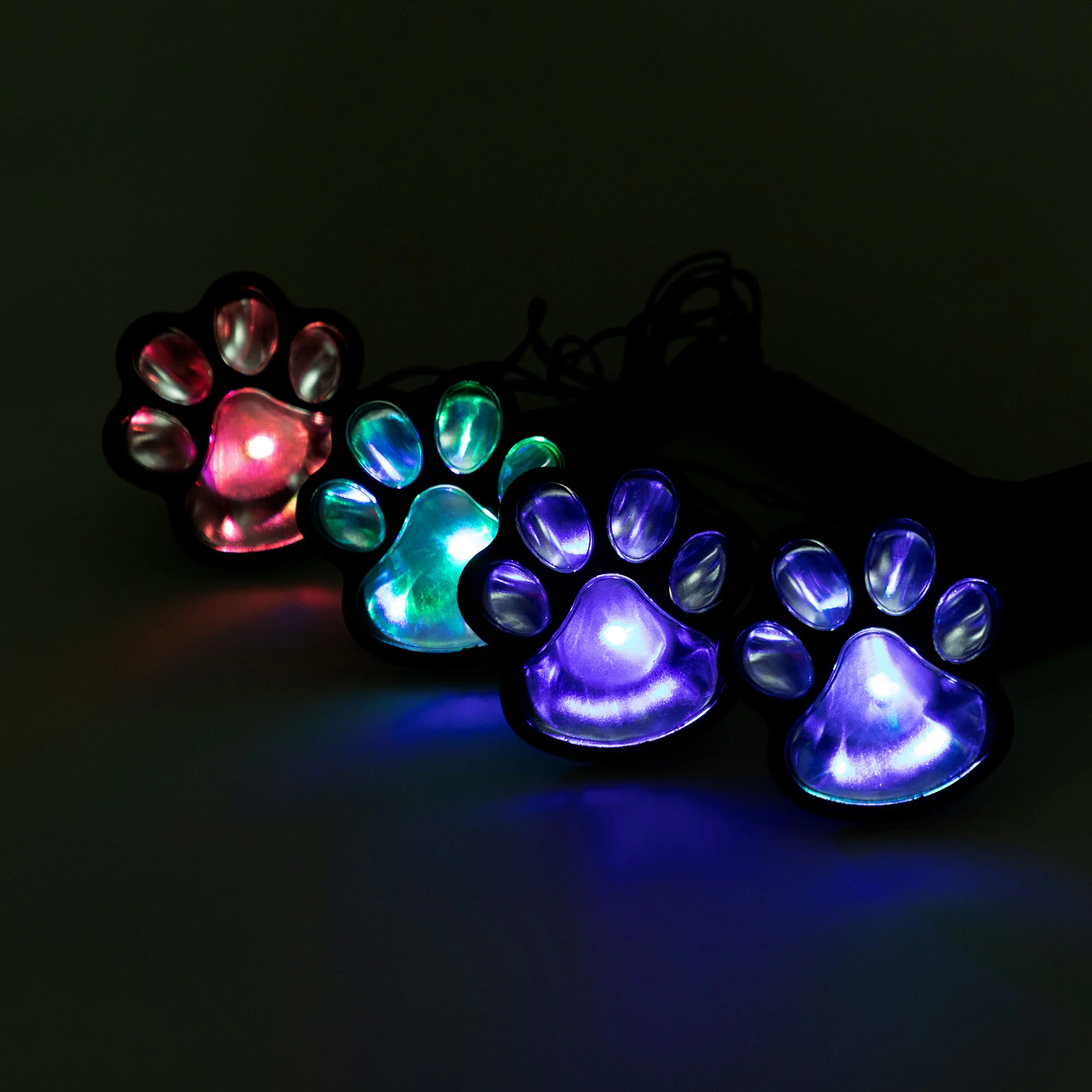 Paw Print Solar Ground Lights - Set of 4 - Image 11