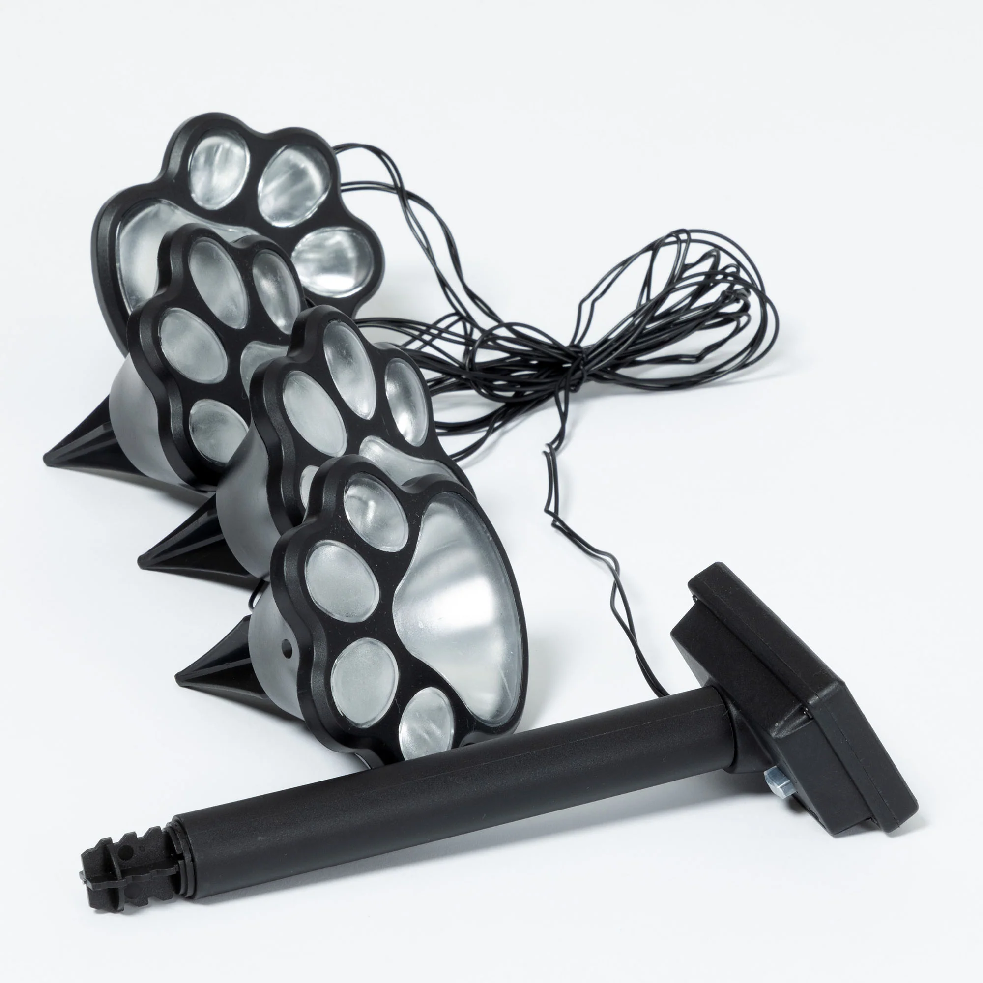 Paw Print Solar Ground Lights - Set of 4 - Image 4