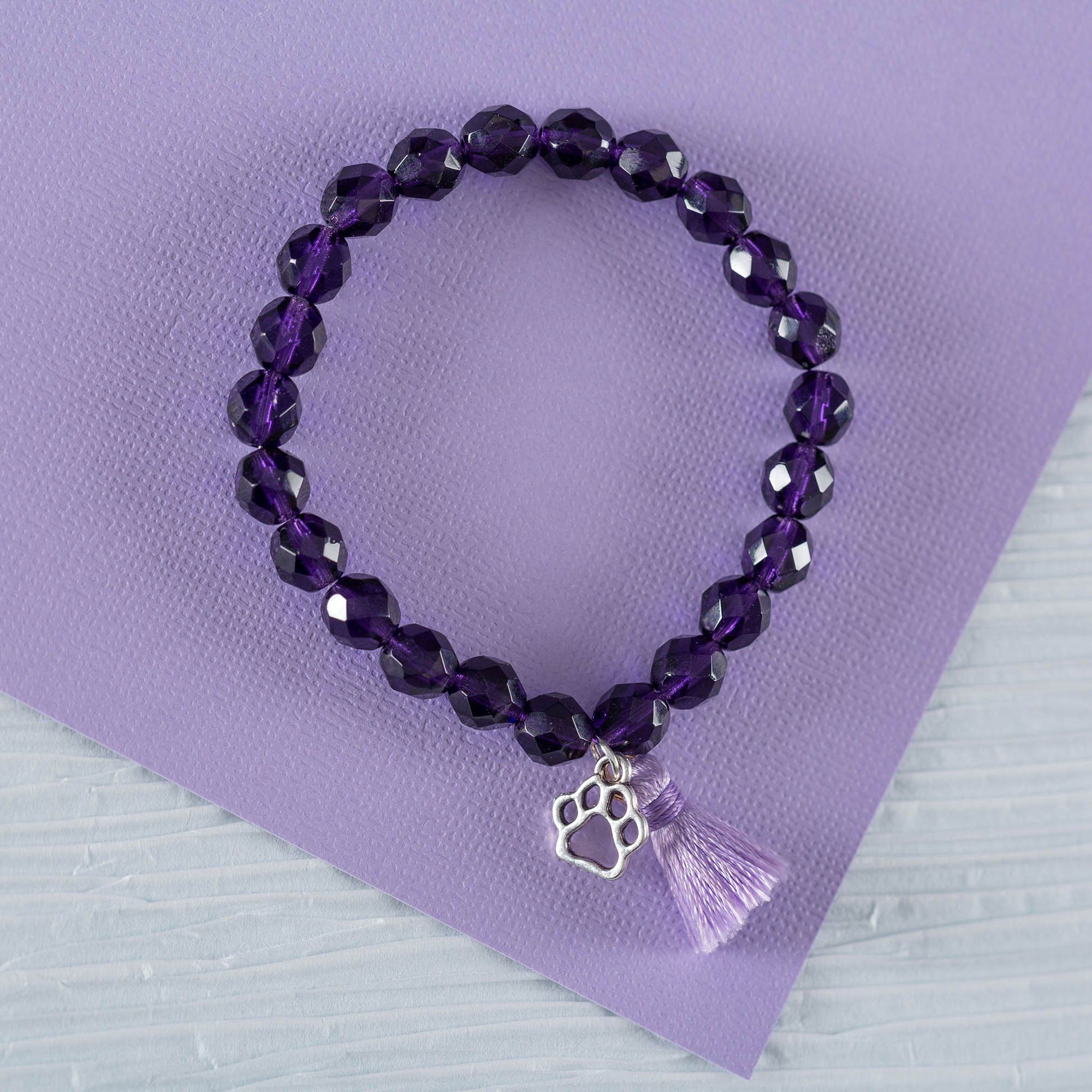 Paw Print Mala Bracelet - Image 2