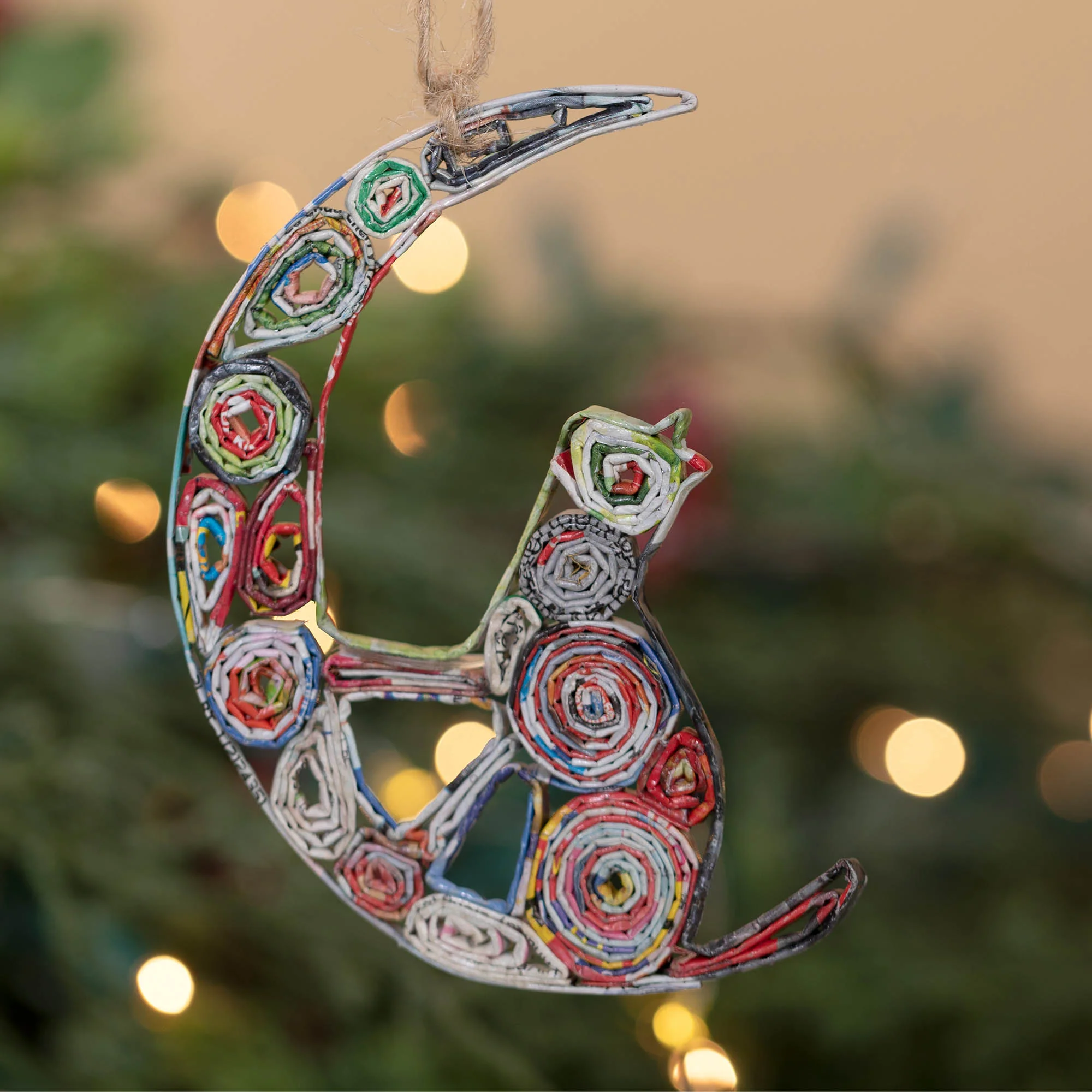 Recycled Magazine Ornament | Handmade, Fair Trade - Image 6
