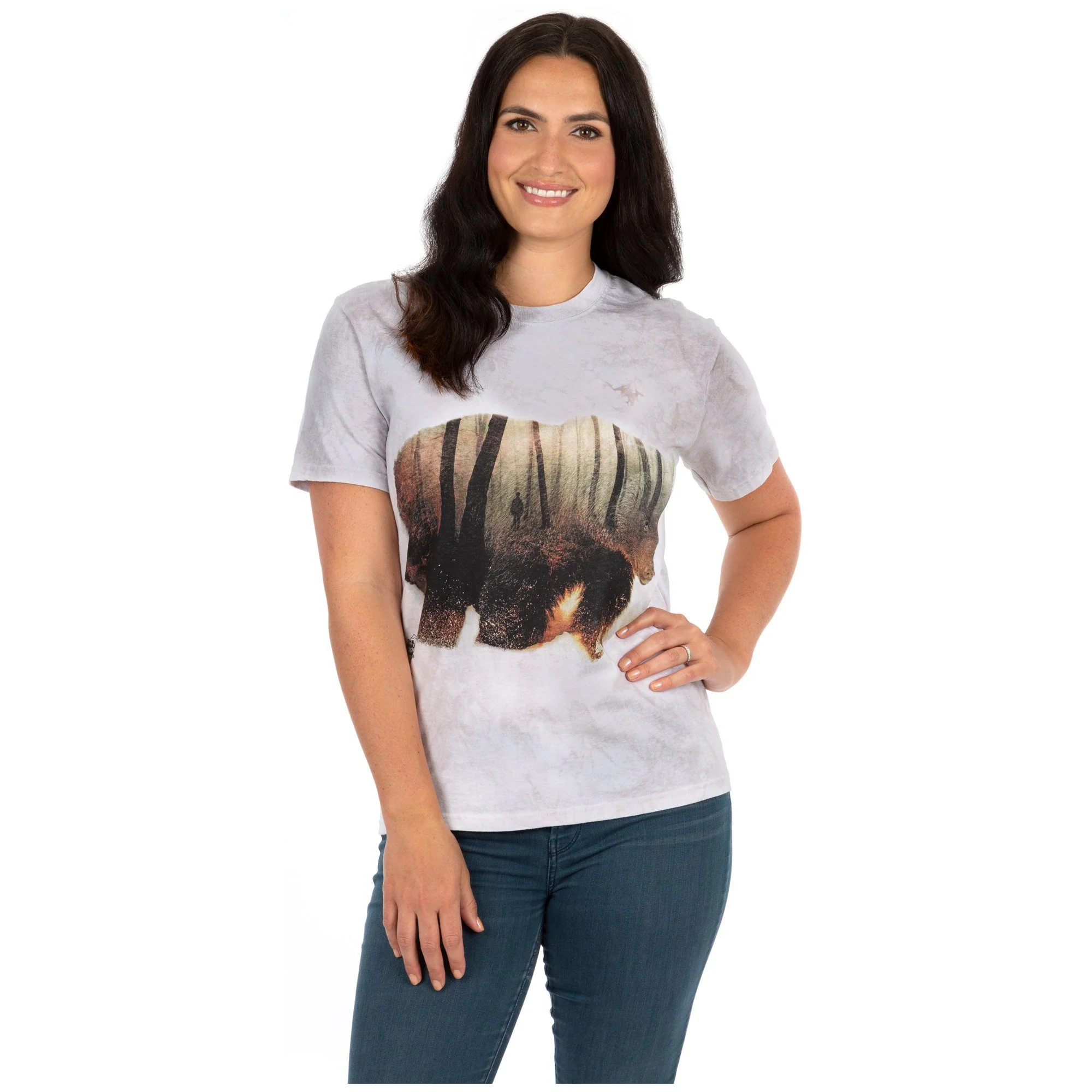 Forest Bear Tie-Dyed T-Shirt - Image 3