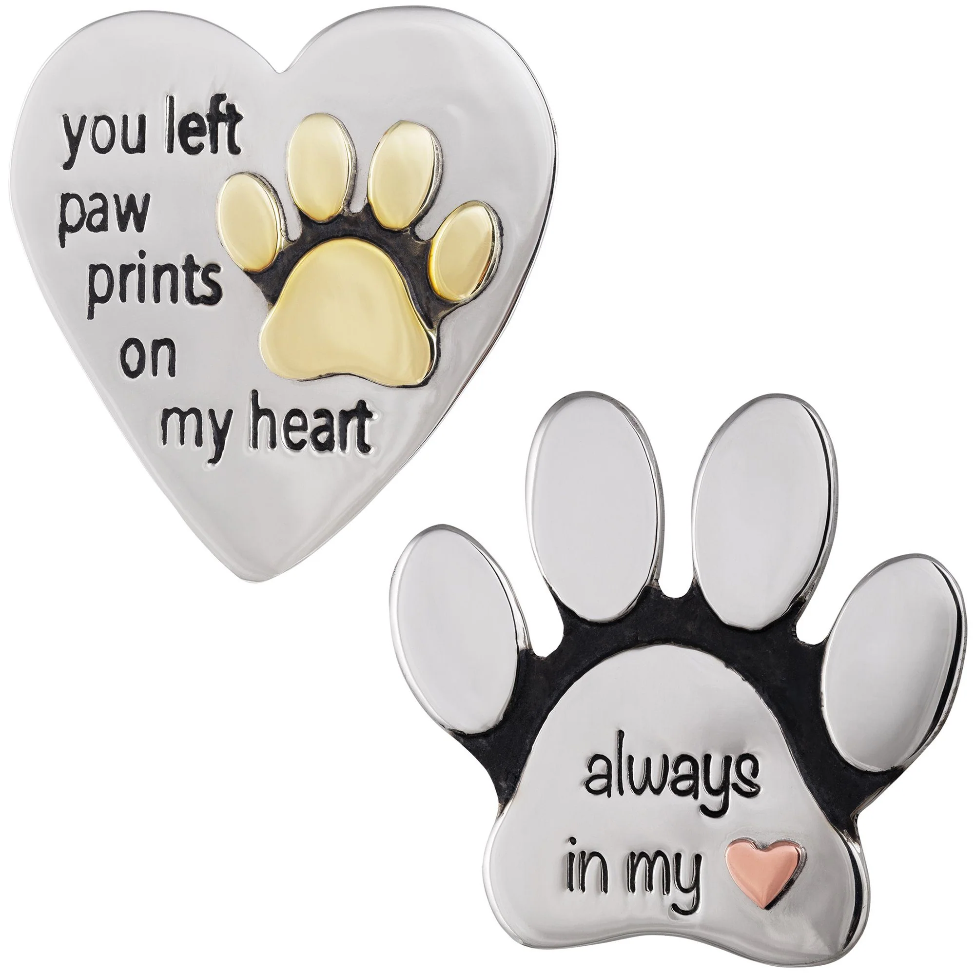 Remembrance Mixed Metals Paw Pin - Image 2