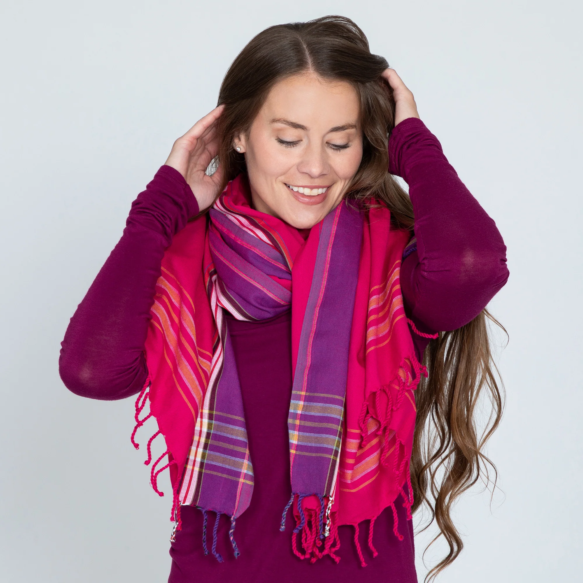 Handmade Kenya Cotton Scarves - Image 2